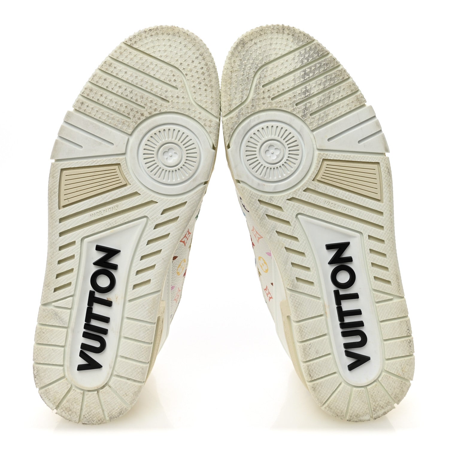 LV X TM Calfskin Monogram Multicolor Womens LV Trainer Sneakers 38 White