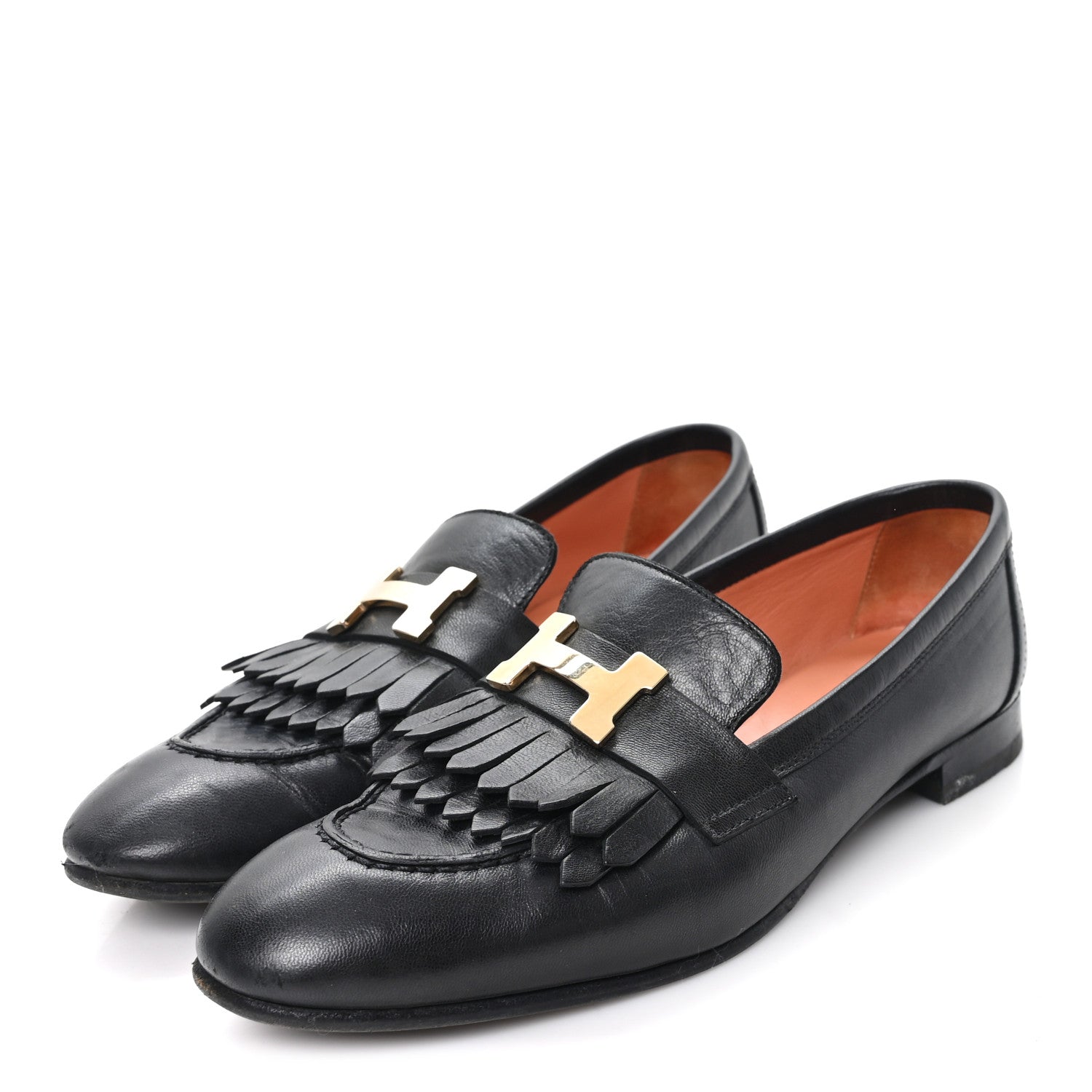 Goatskin Womens Royal Loafers 36 Black