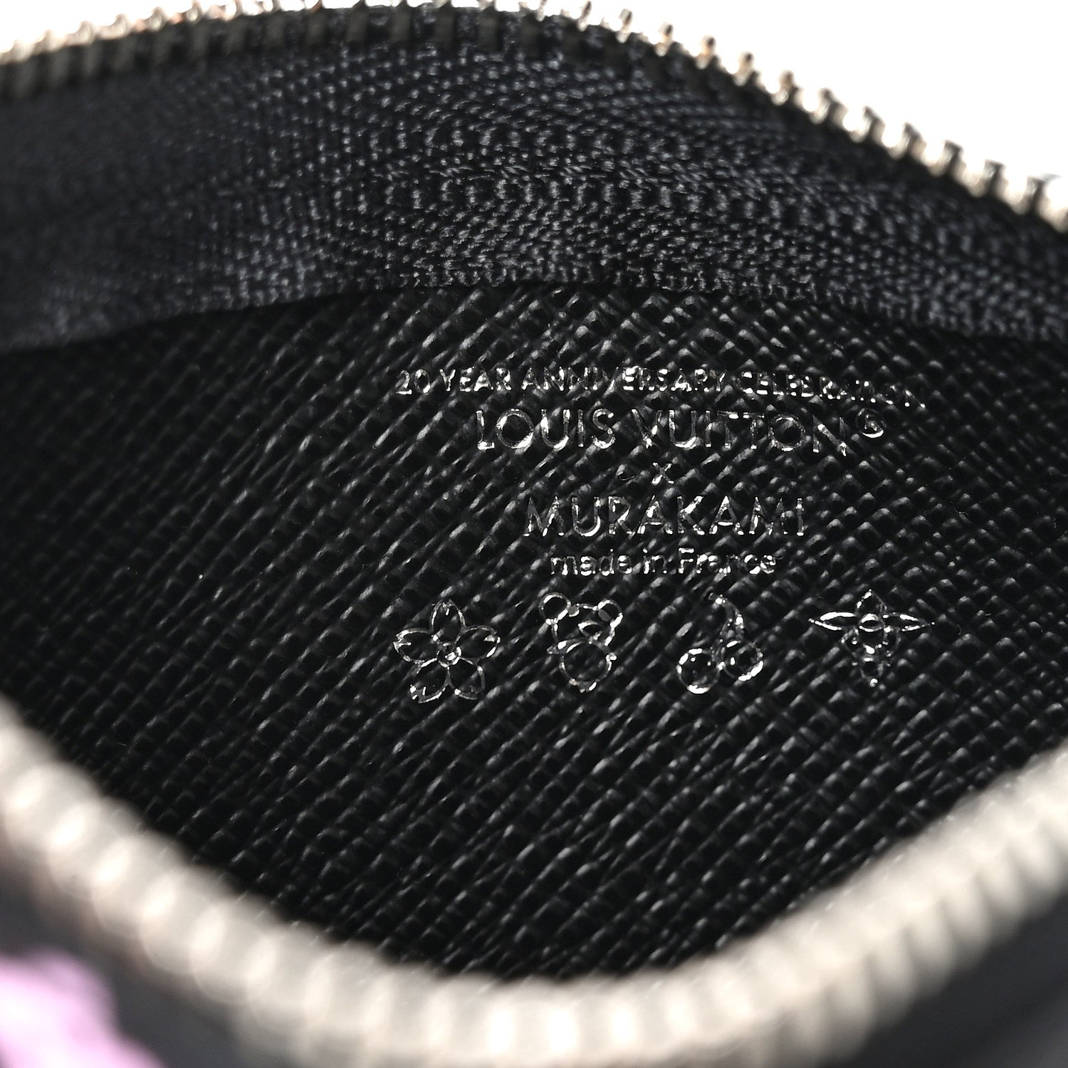 LV X TM Monogram Multicolor Key Pouch Black