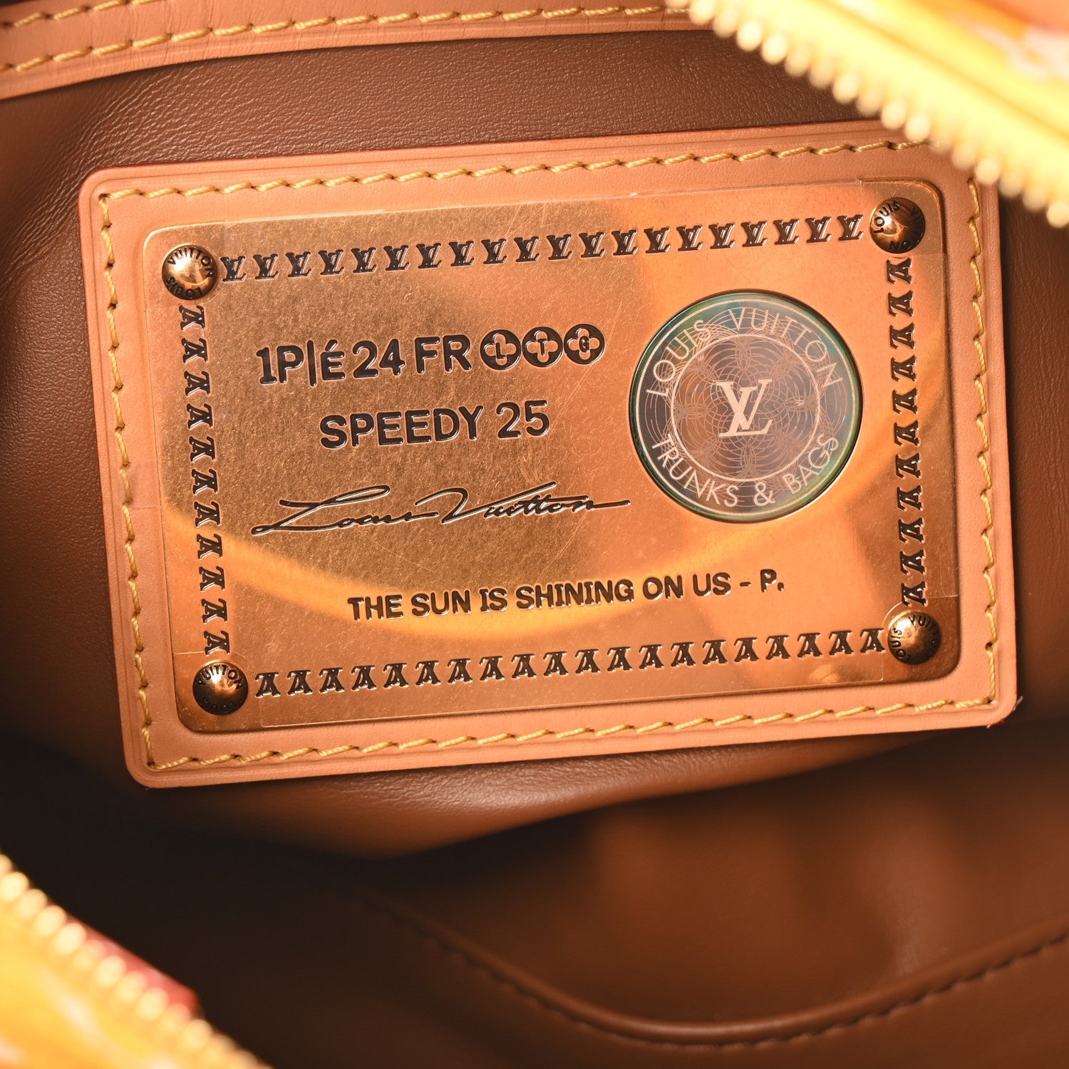 Calfskin Monogram Speedy P9 Bandouliere 25 Jaune Mat