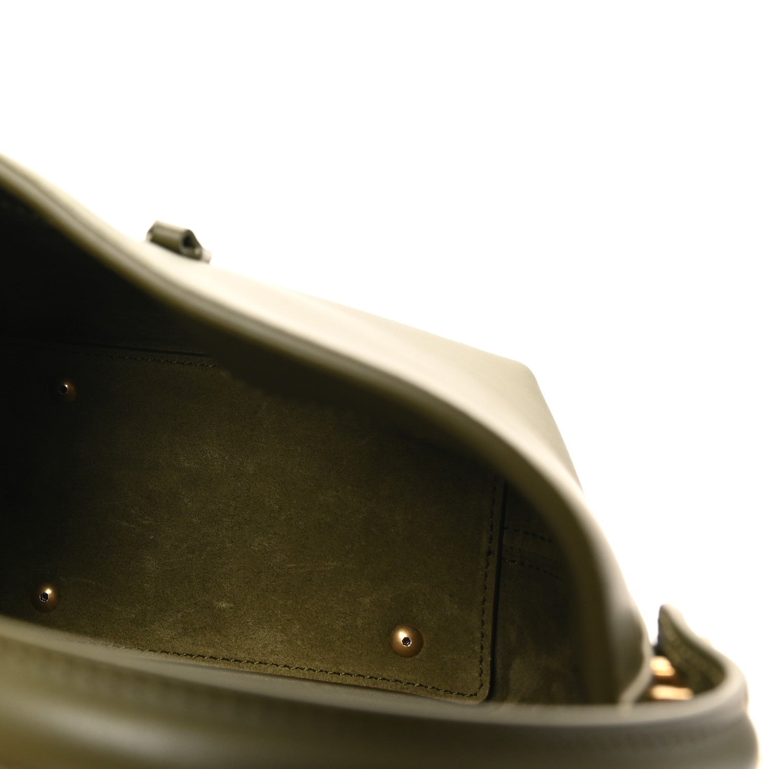 Shiny Calfskin Le 37 Mini Bucket Bag Strong Moss