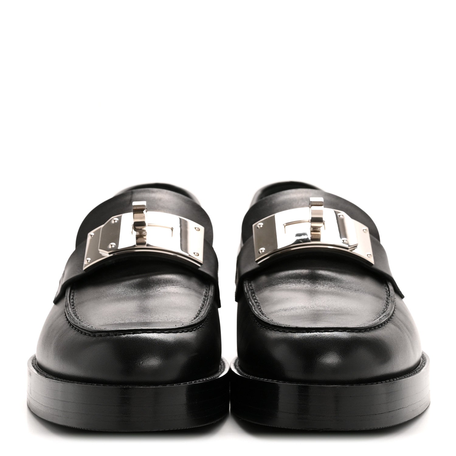 Calfskin Womens Hot Loafer 40 Black