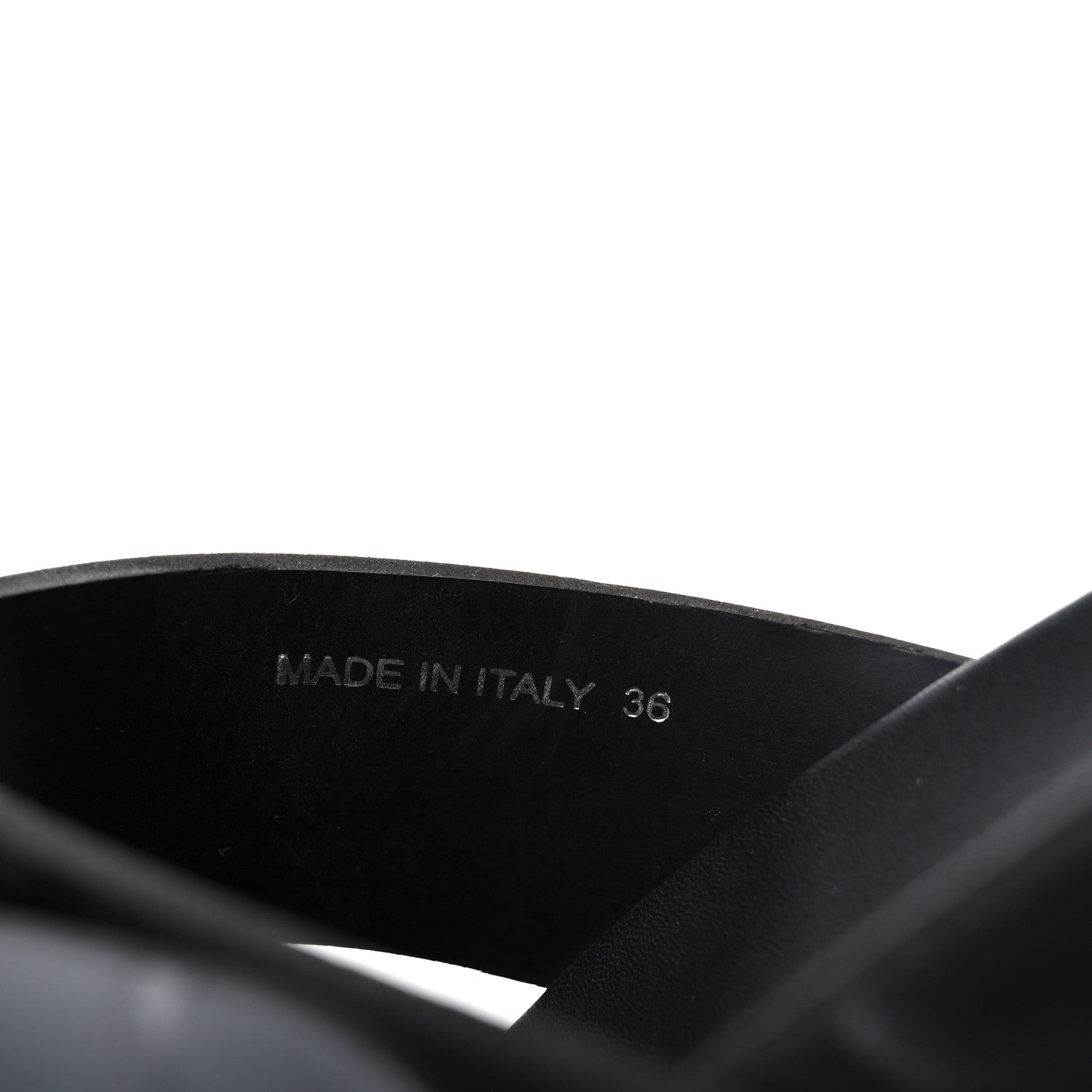 EVA Rubber Thong Buckle Fussbett Sandals 36 Black