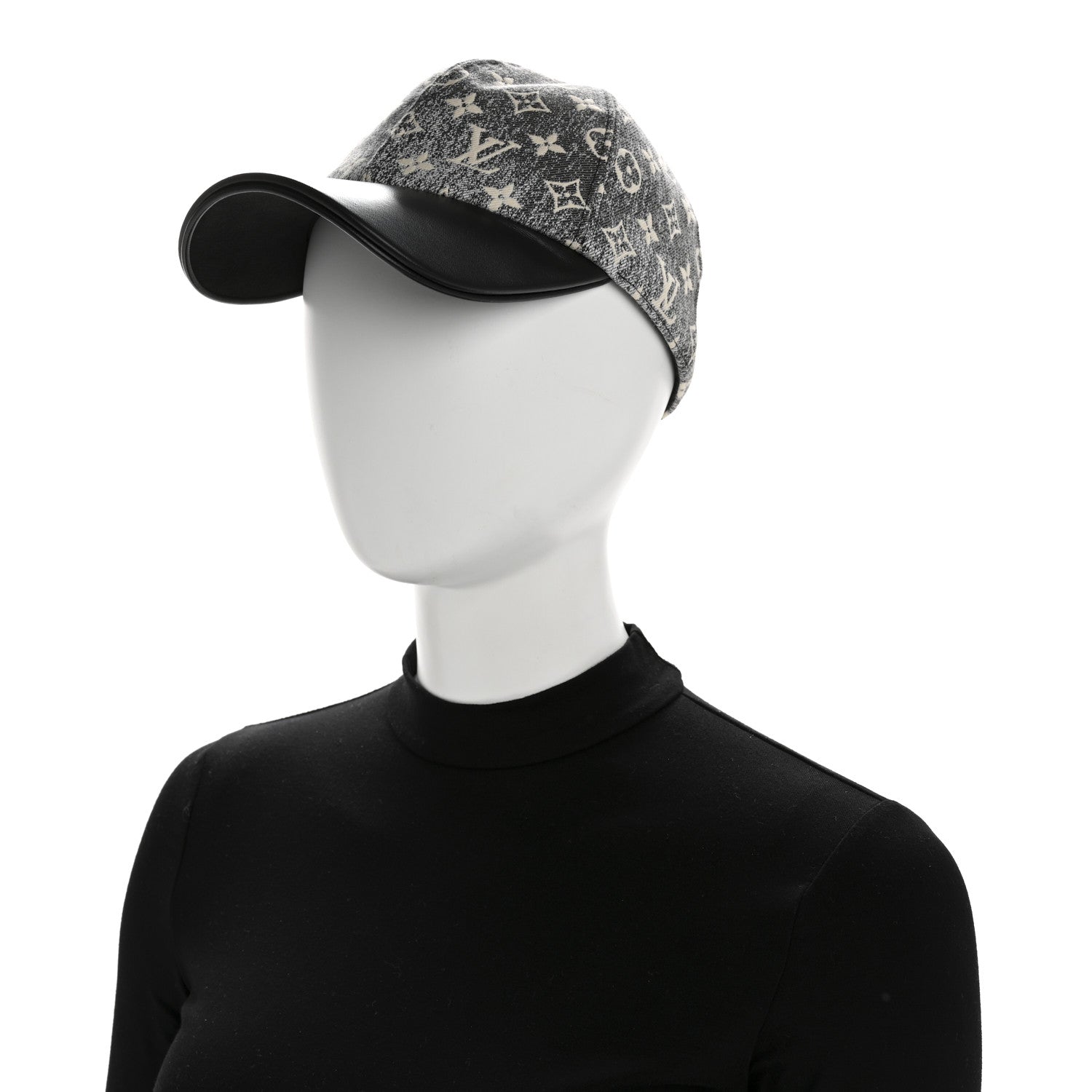Monogram Jacquard Cap M Grey