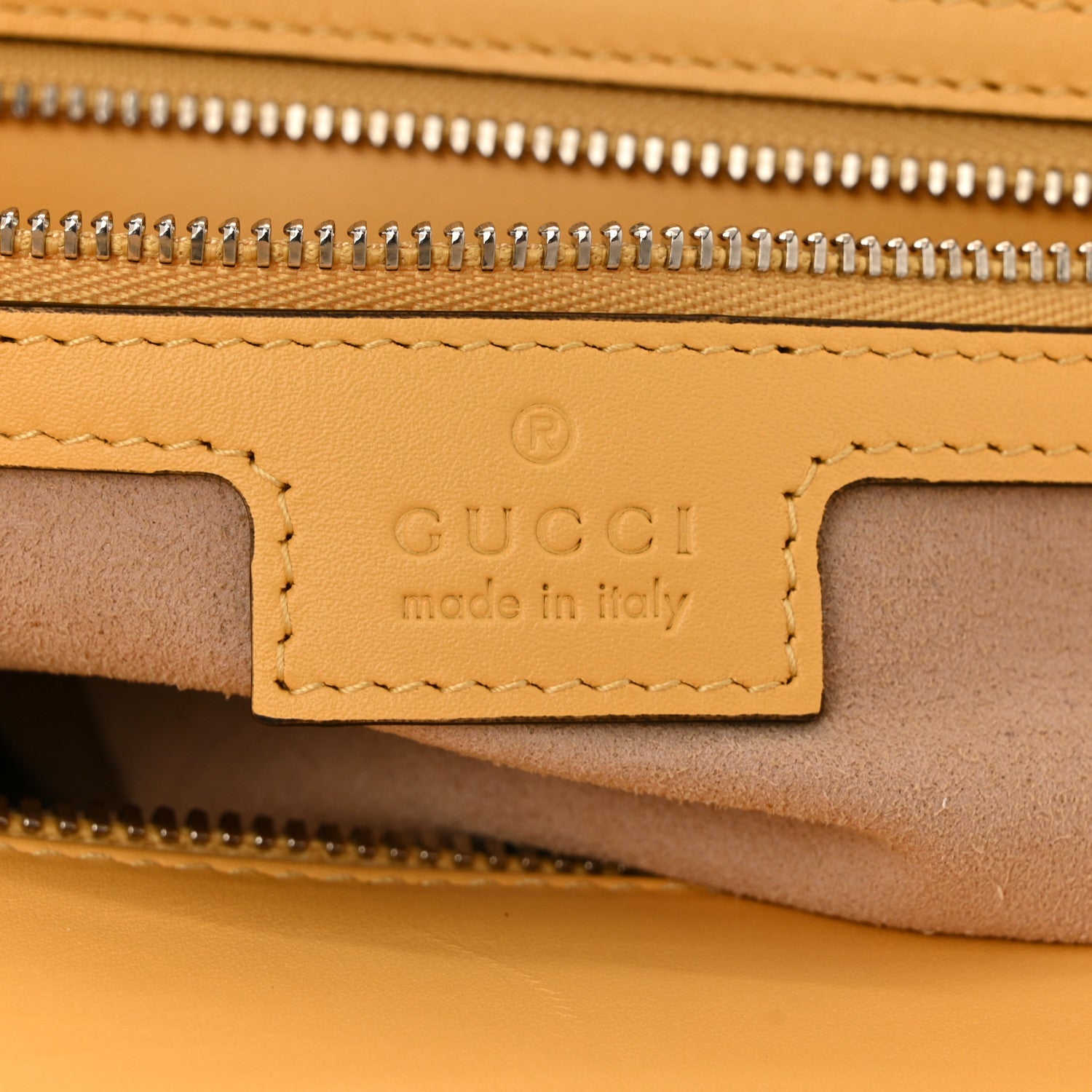 Senna Calfskin Petite GG Small Tote Bag Sunny Yellow