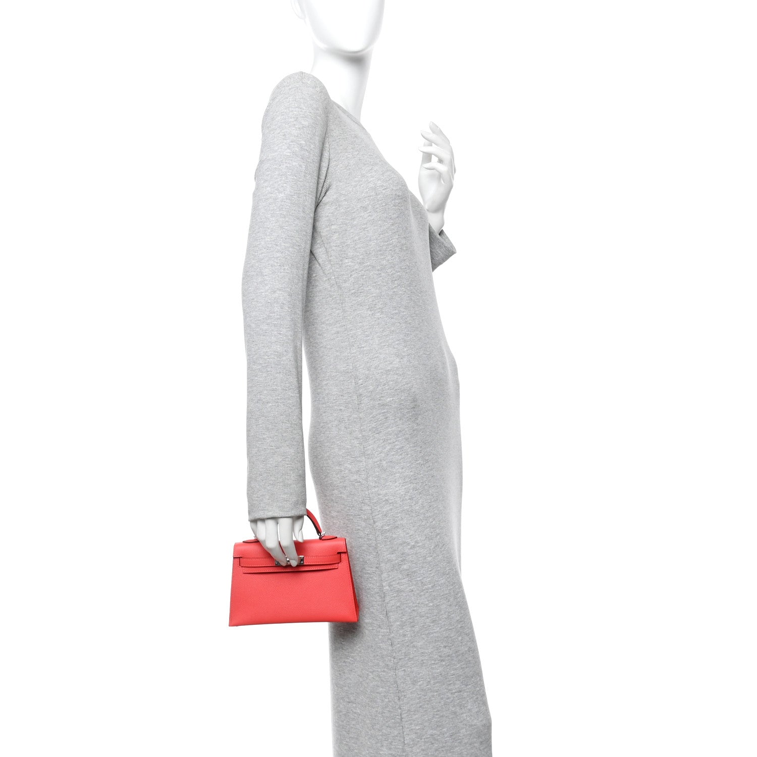 Epsom Verso Mini Kelly Sellier 20 Rose Jaipur Rouge Vif