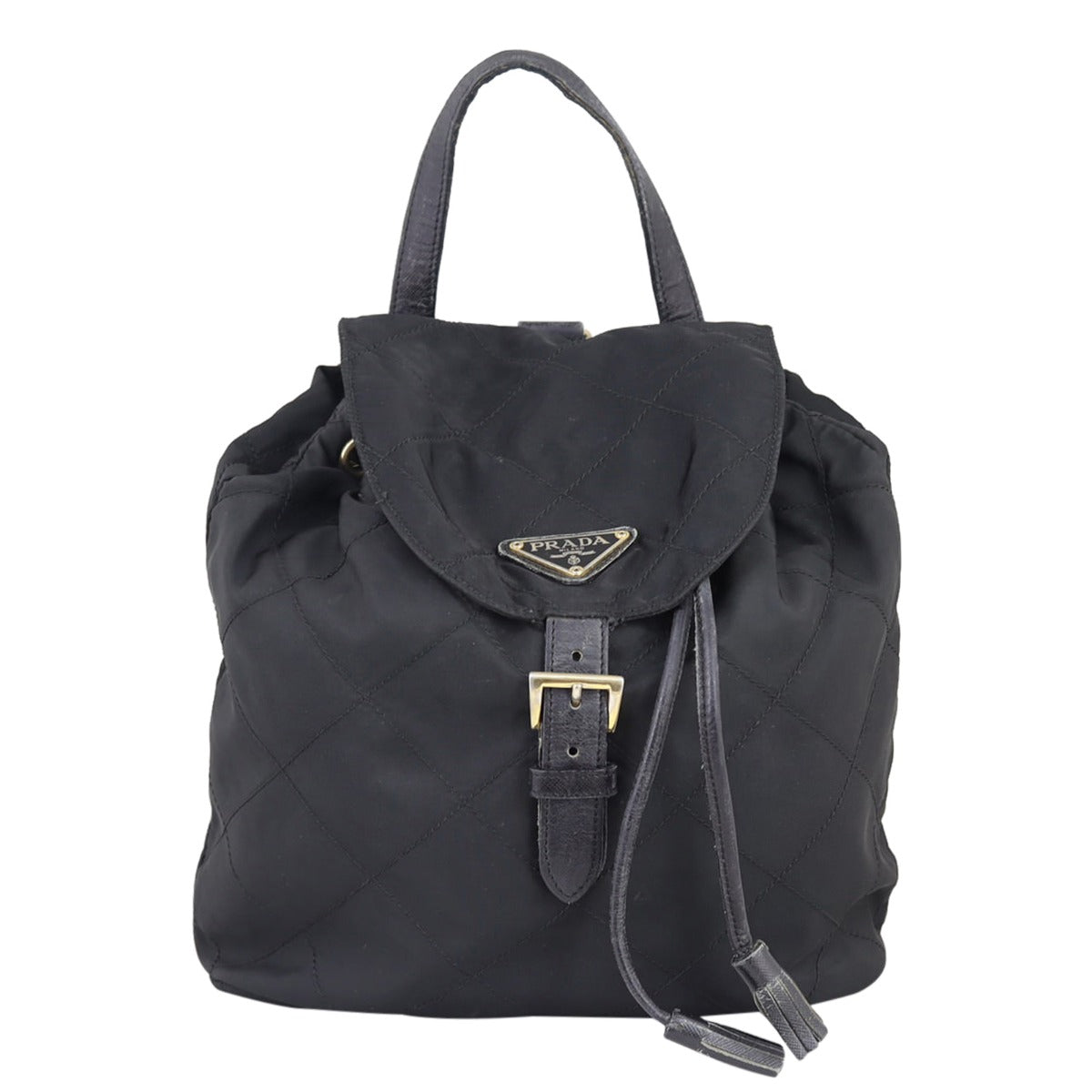 Prada Quilted Tessuto Backpack