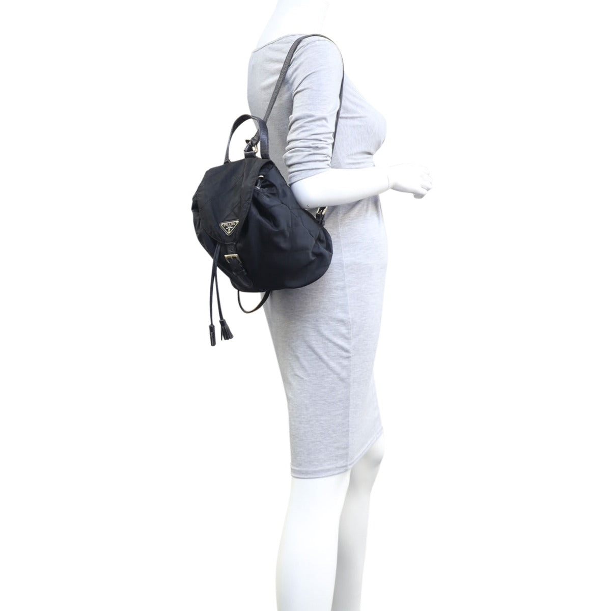 Prada Quilted Tessuto Backpack