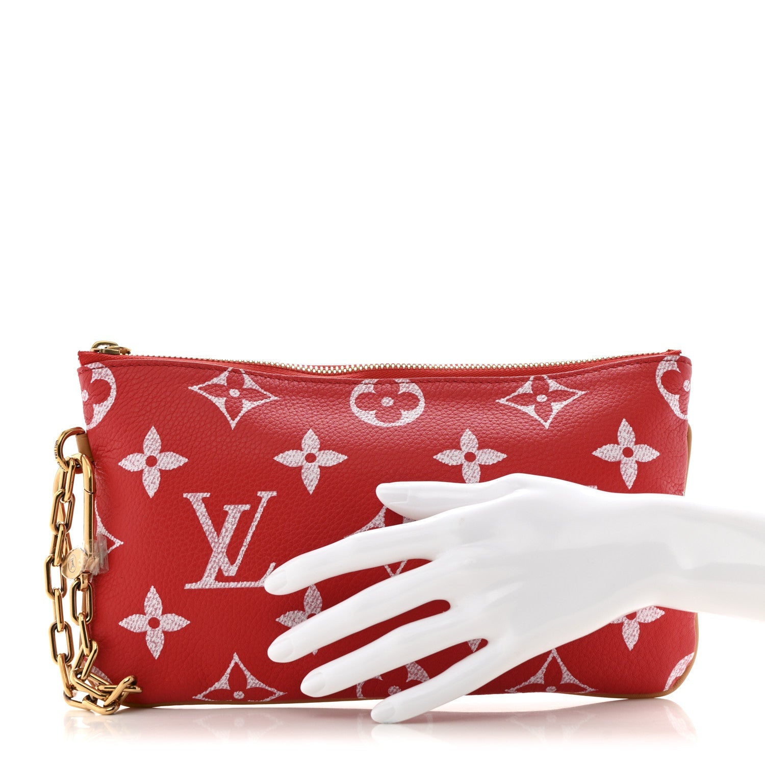 Calfskin Monogram Speedy P9 Bandouliere 50 Pochette Red