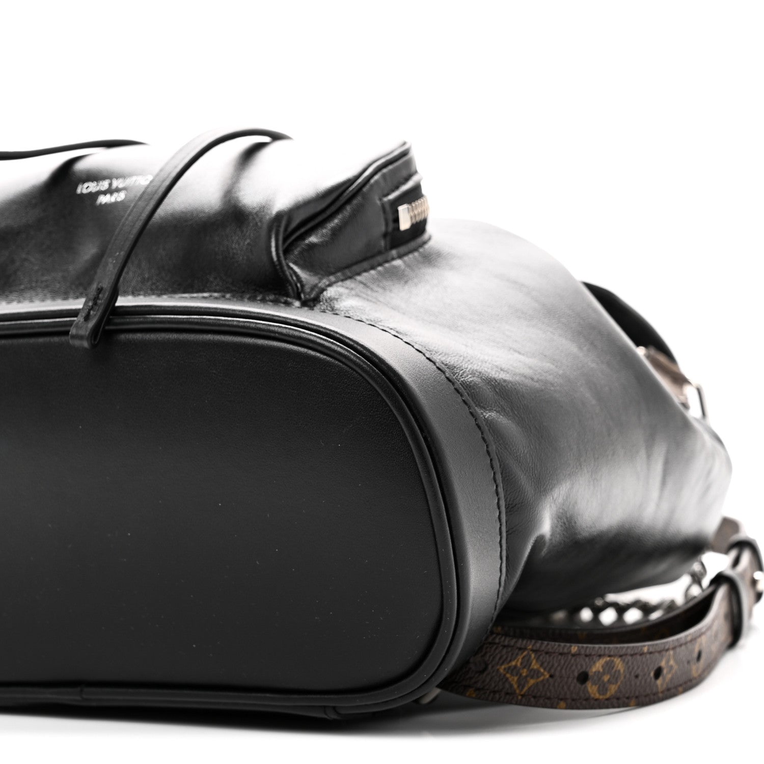 Lambskin Monogram Montsouris Vibe PM Black