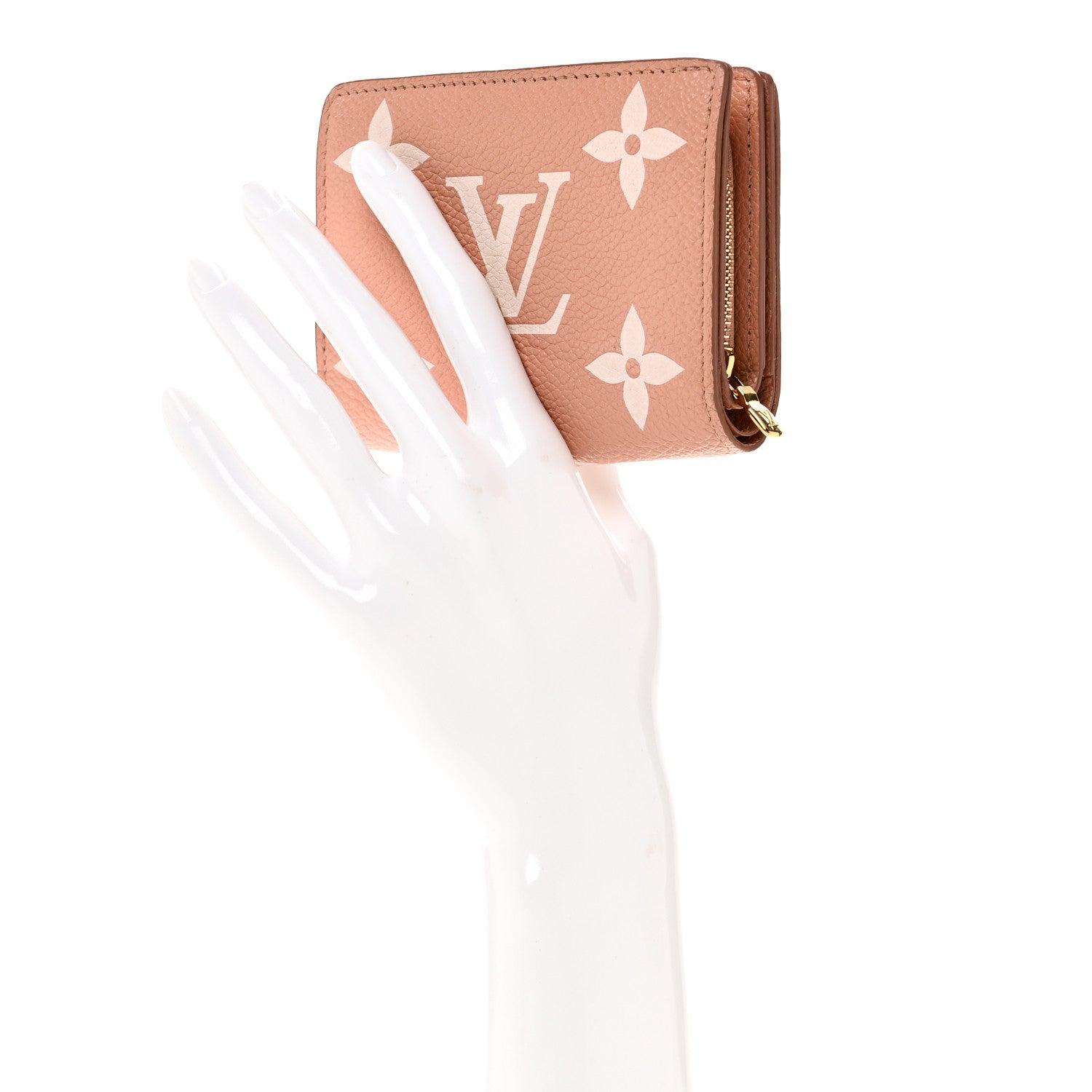 Empreinte Monogram Giant Clea Wallet Rose Trianon Creme
