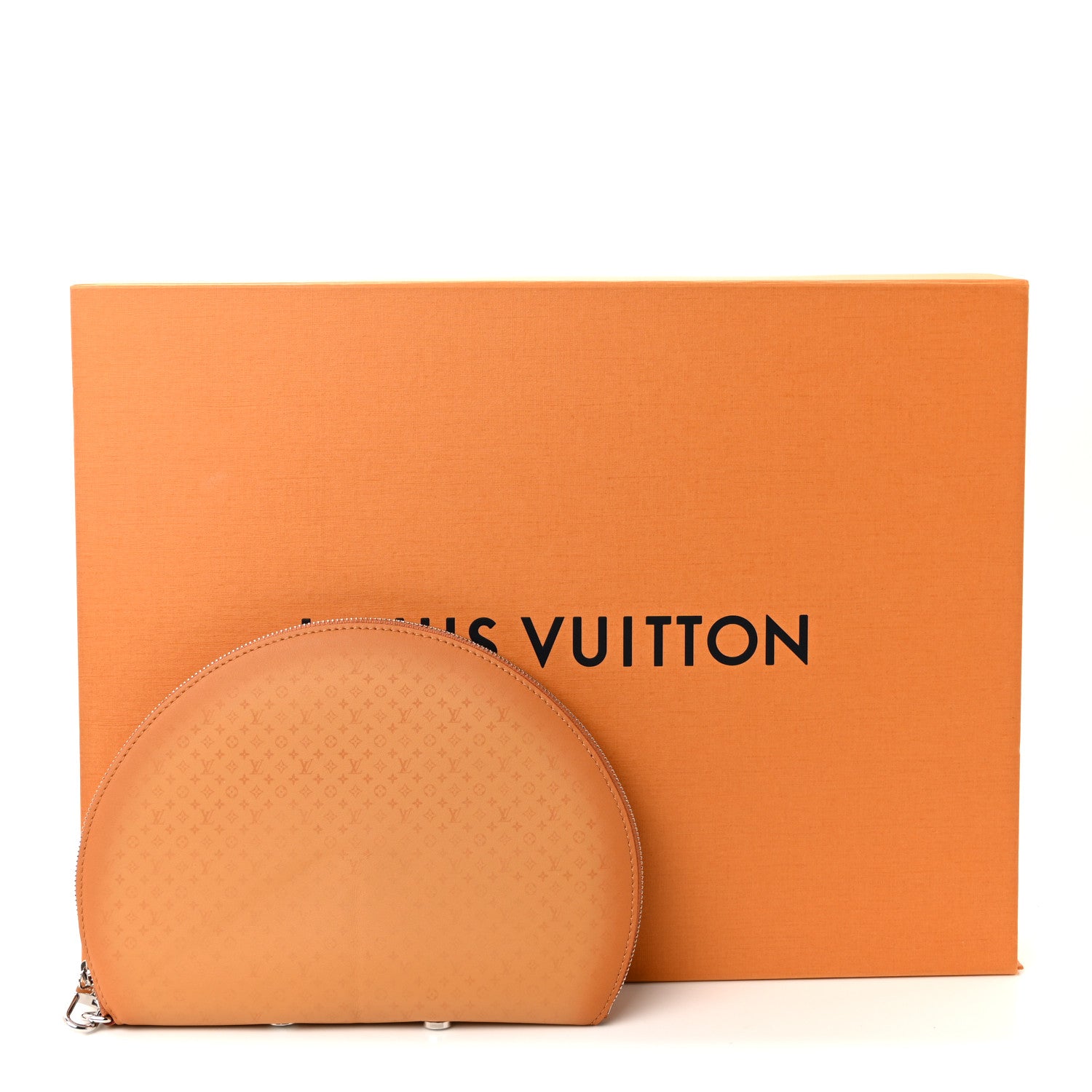 Calfskin Monogram Fortune Cookie Pouch Purple