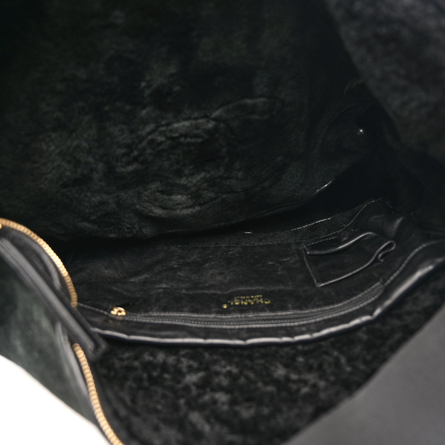 Suede Sparkling Winter Messenger Black
