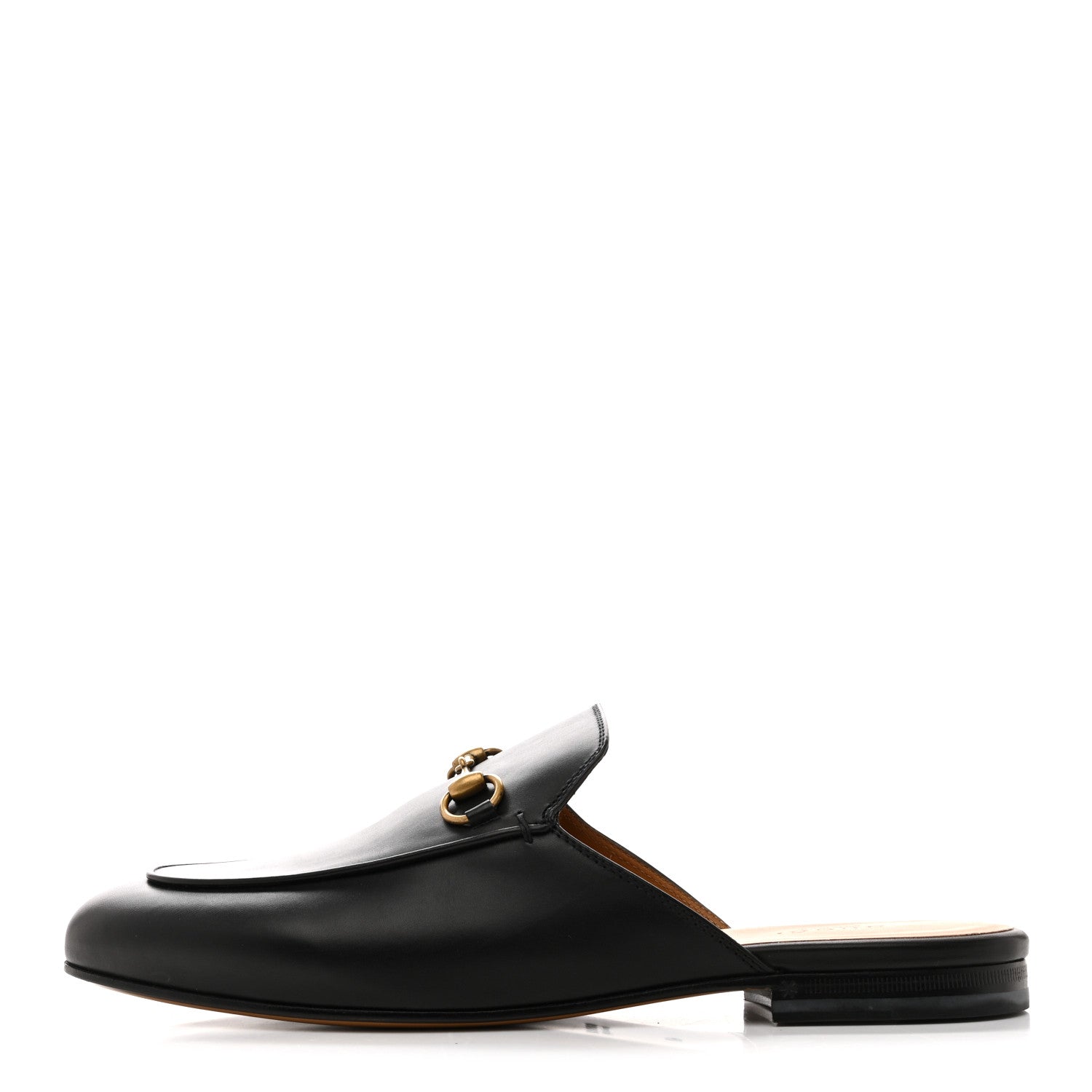 Calfskin Womens Princetown Slippers 40 Black