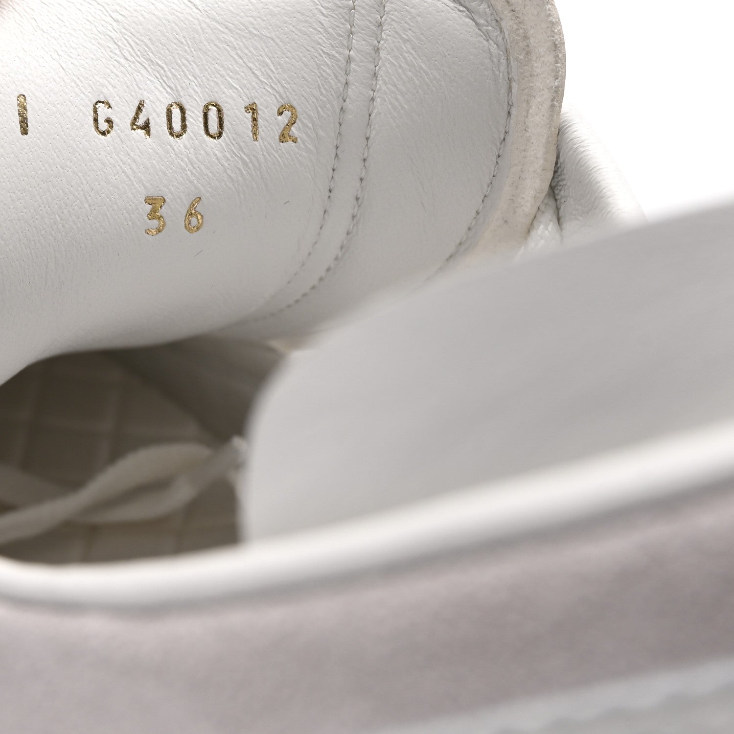 Suede Calfskin Fabric CC Sneakers 36 Light Pink White