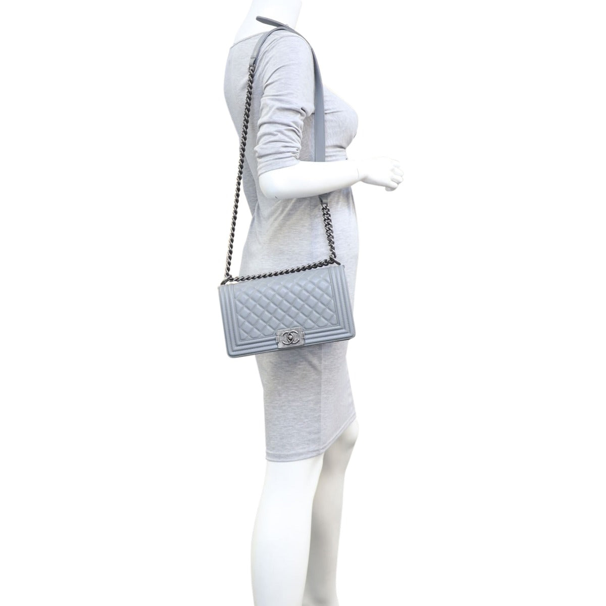 Chanel Boy Old Medium | Grey