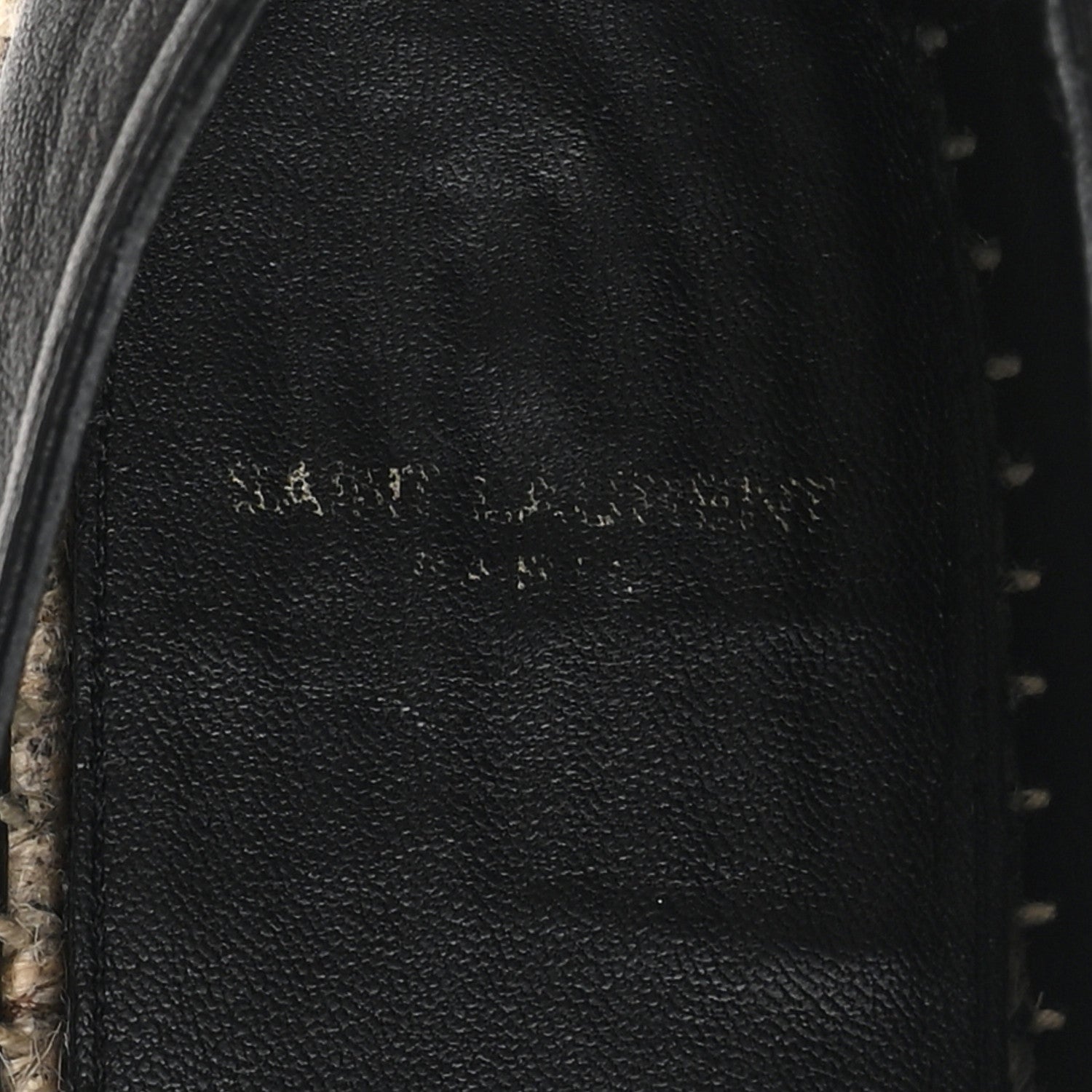 Lambskin Monogram Espadrilles 39.5 Black