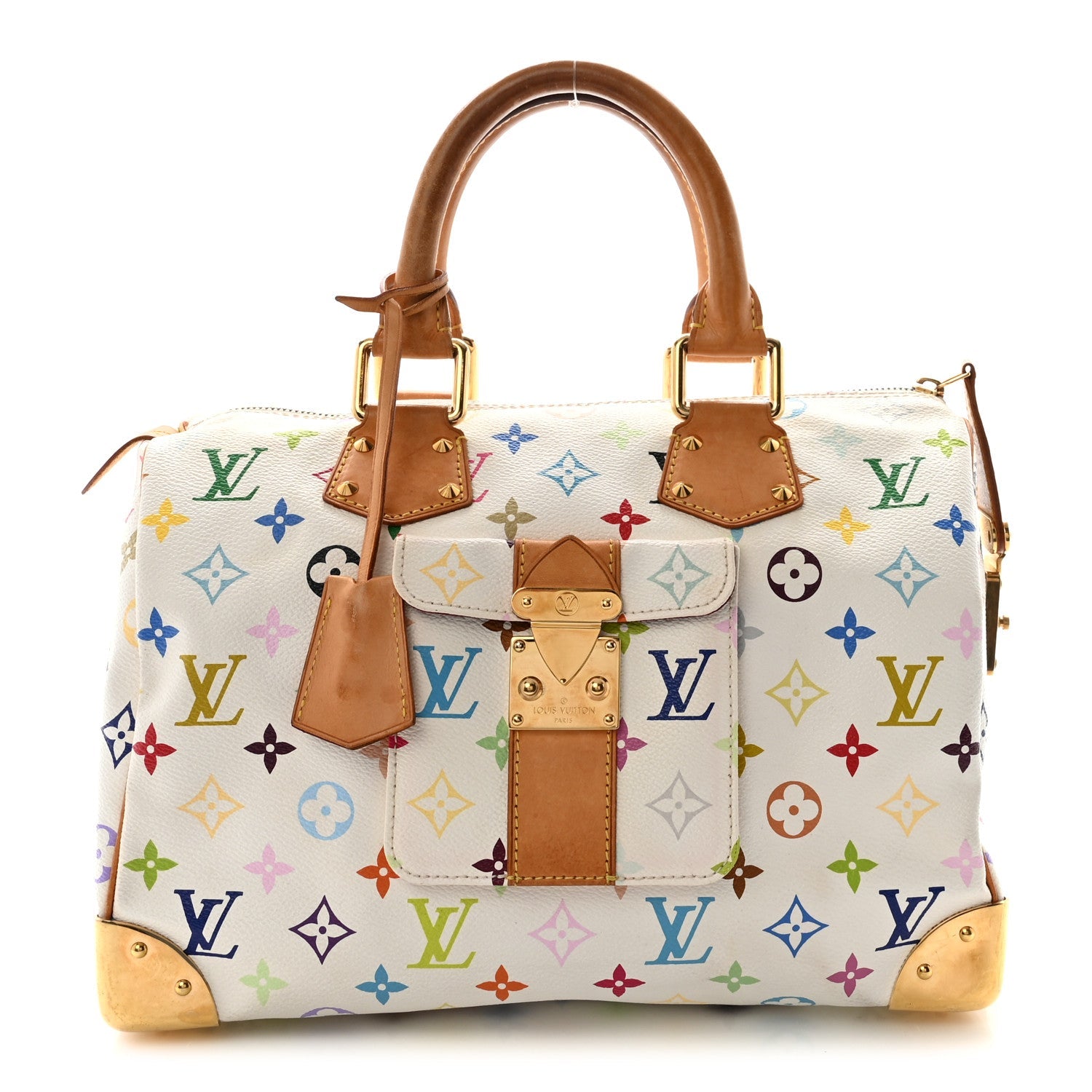 Monogram Multicolor Speedy 30 White
