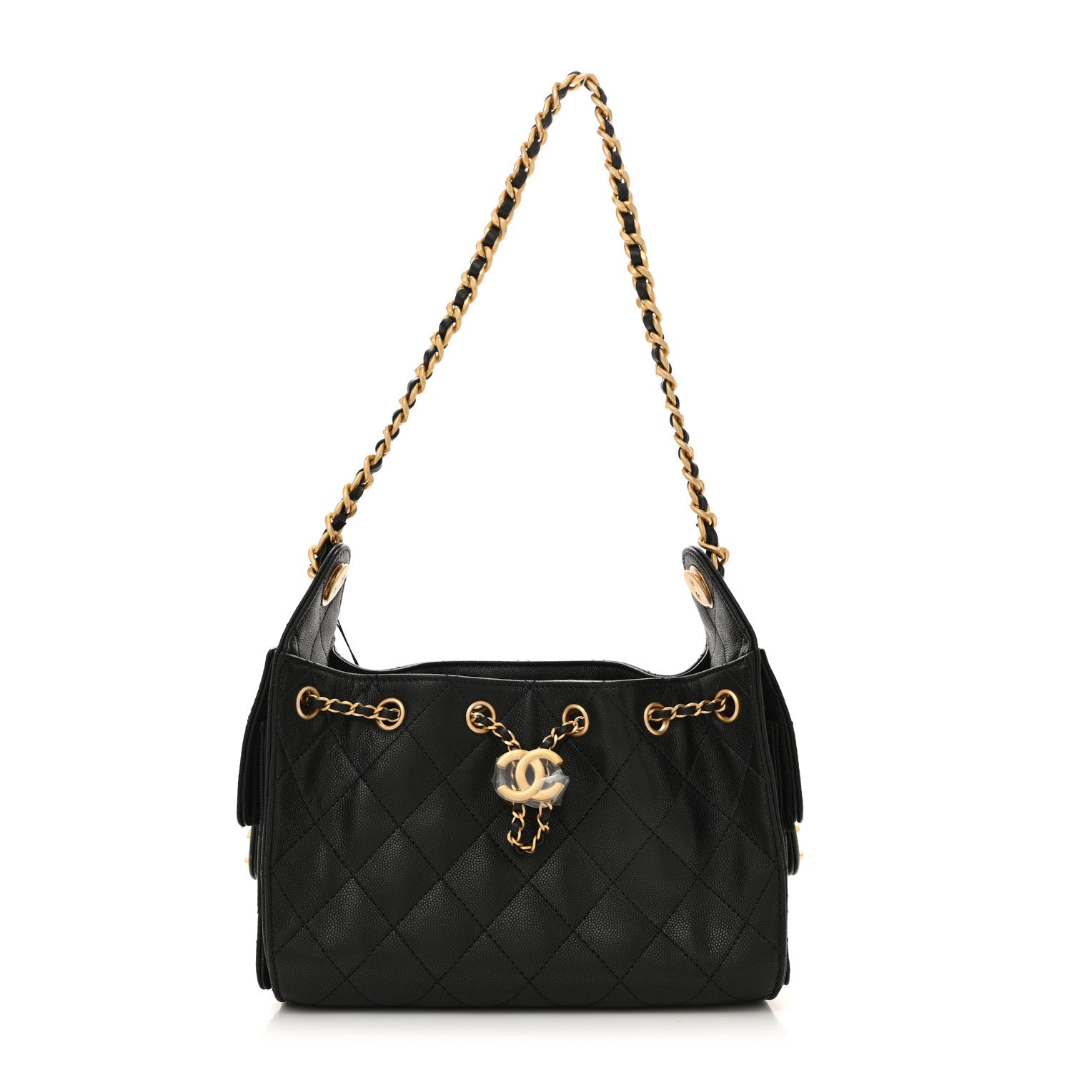 Caviar Quilted Mini Chanel 25 Handbag Black