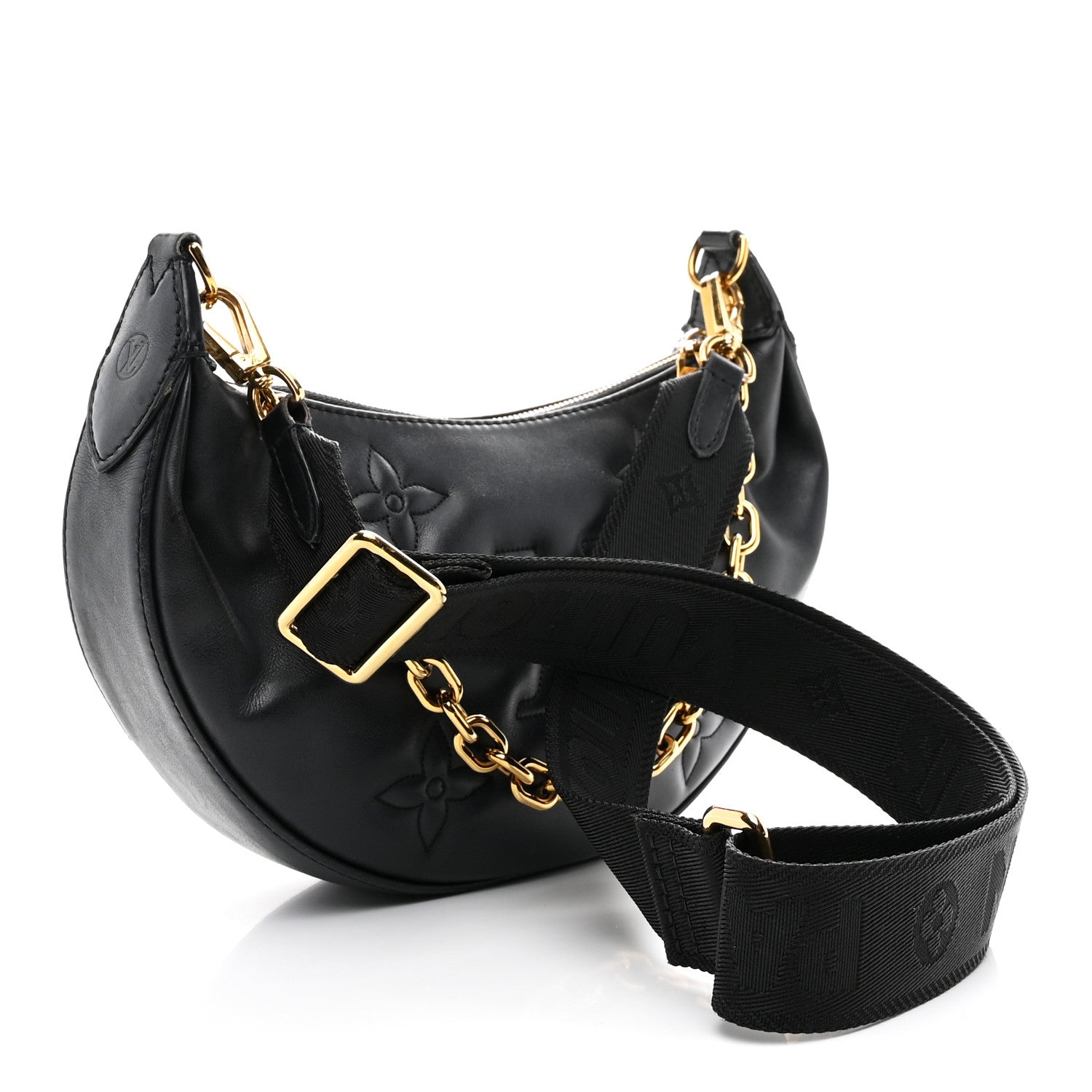 Calfskin Bubblegram Over The Moon Black