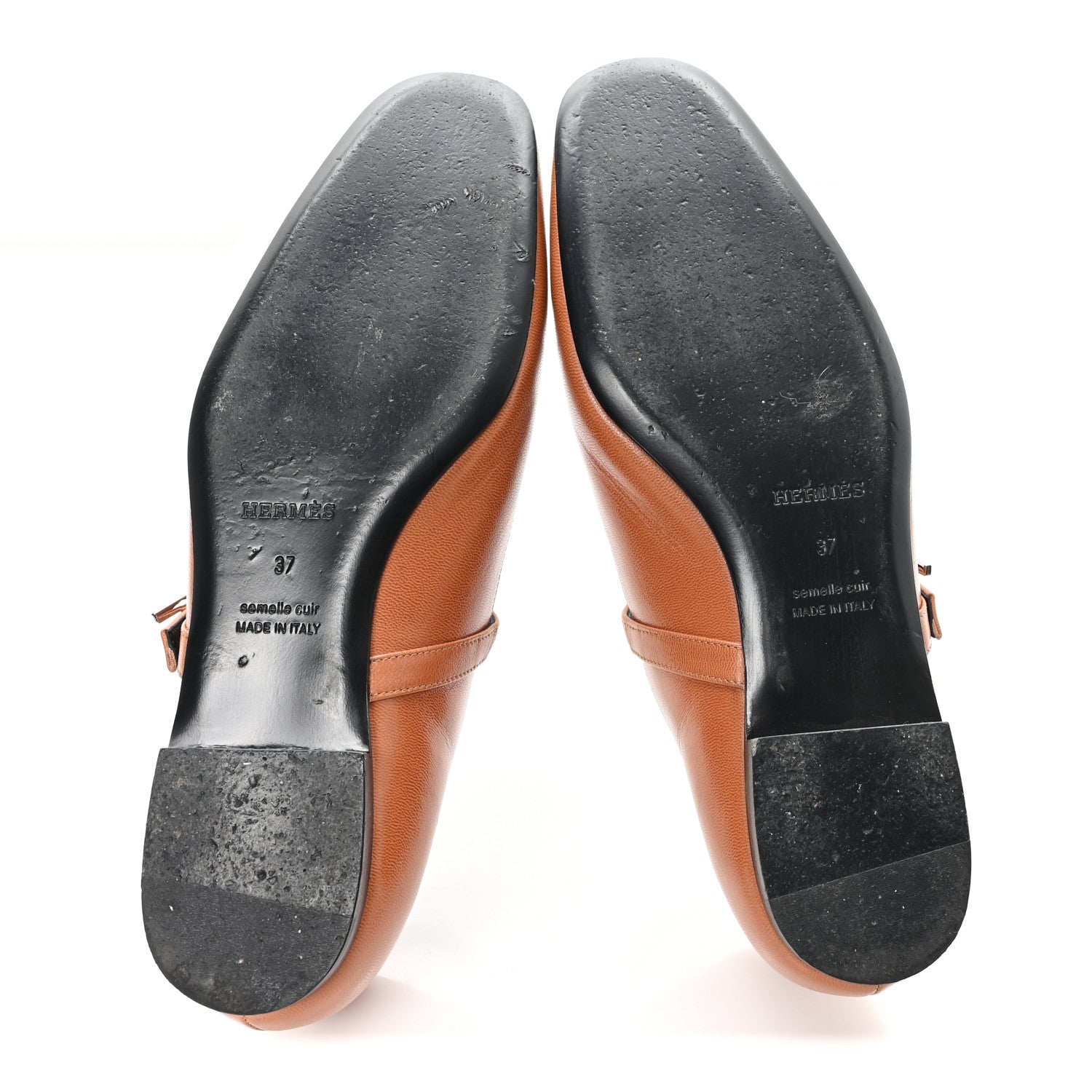 Goatskin Jane Ballet Flats 37 Marron Alezan