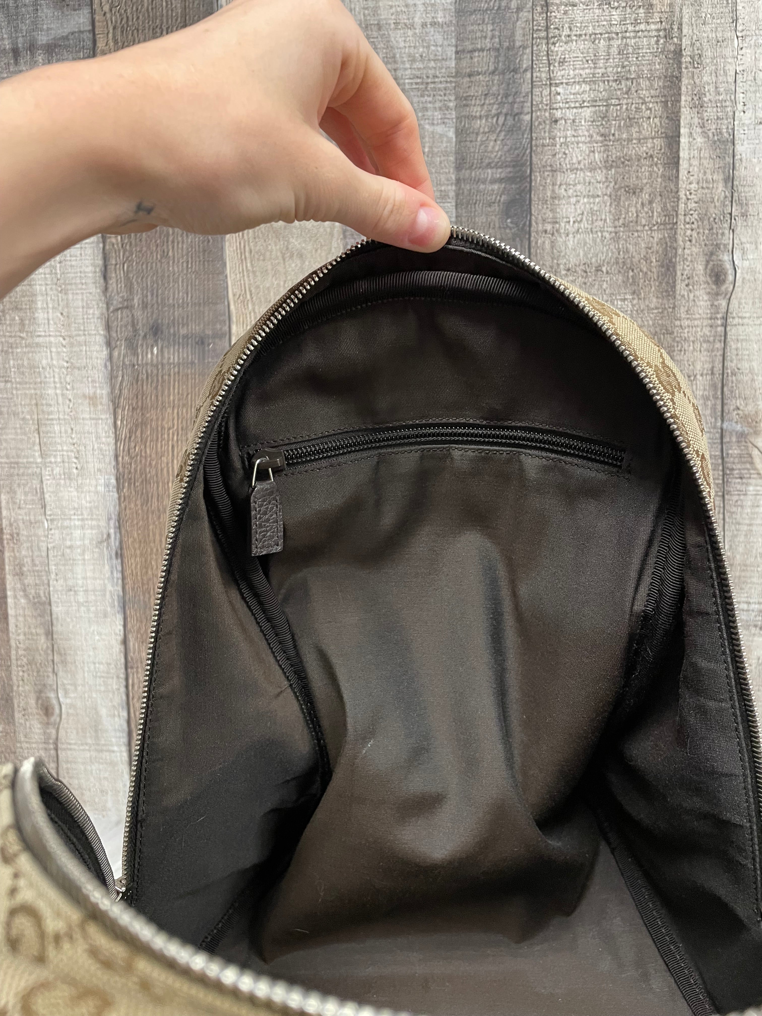 Backpack Luxury Designer By Gucci, Size: Medium