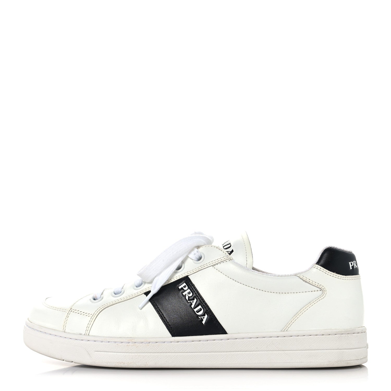 Calfskin Mens Low Top Sneakers 9 White