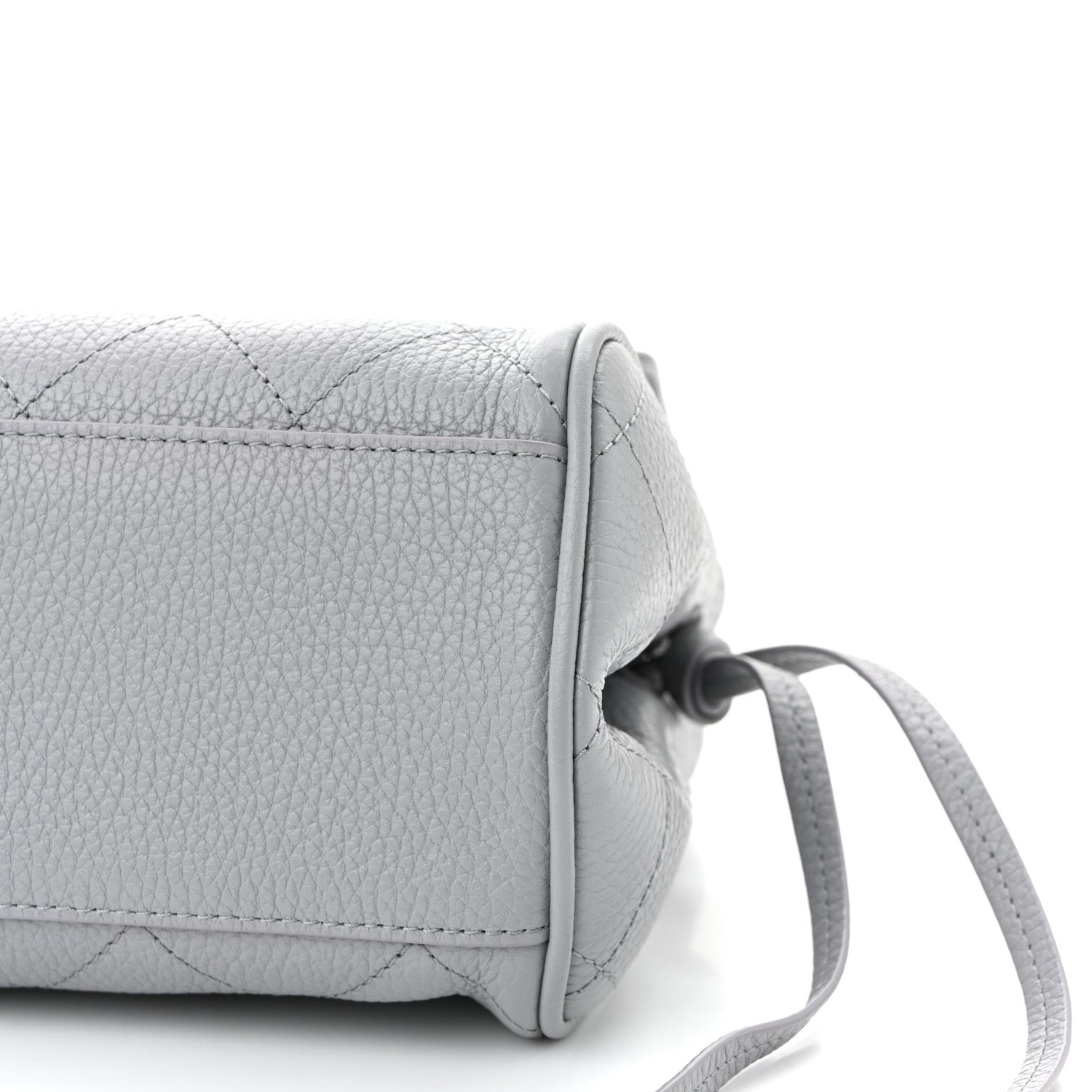 Grained Calfskin Urban Essentials Small Shopping Bag Grey