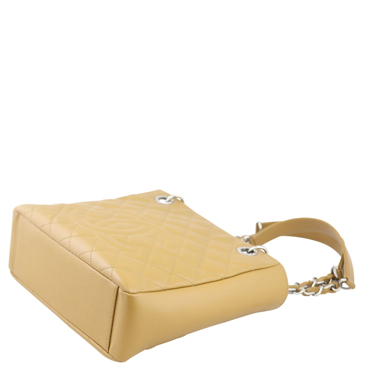 Chanel Petite Shopping Tote | Butterscotch Caviar