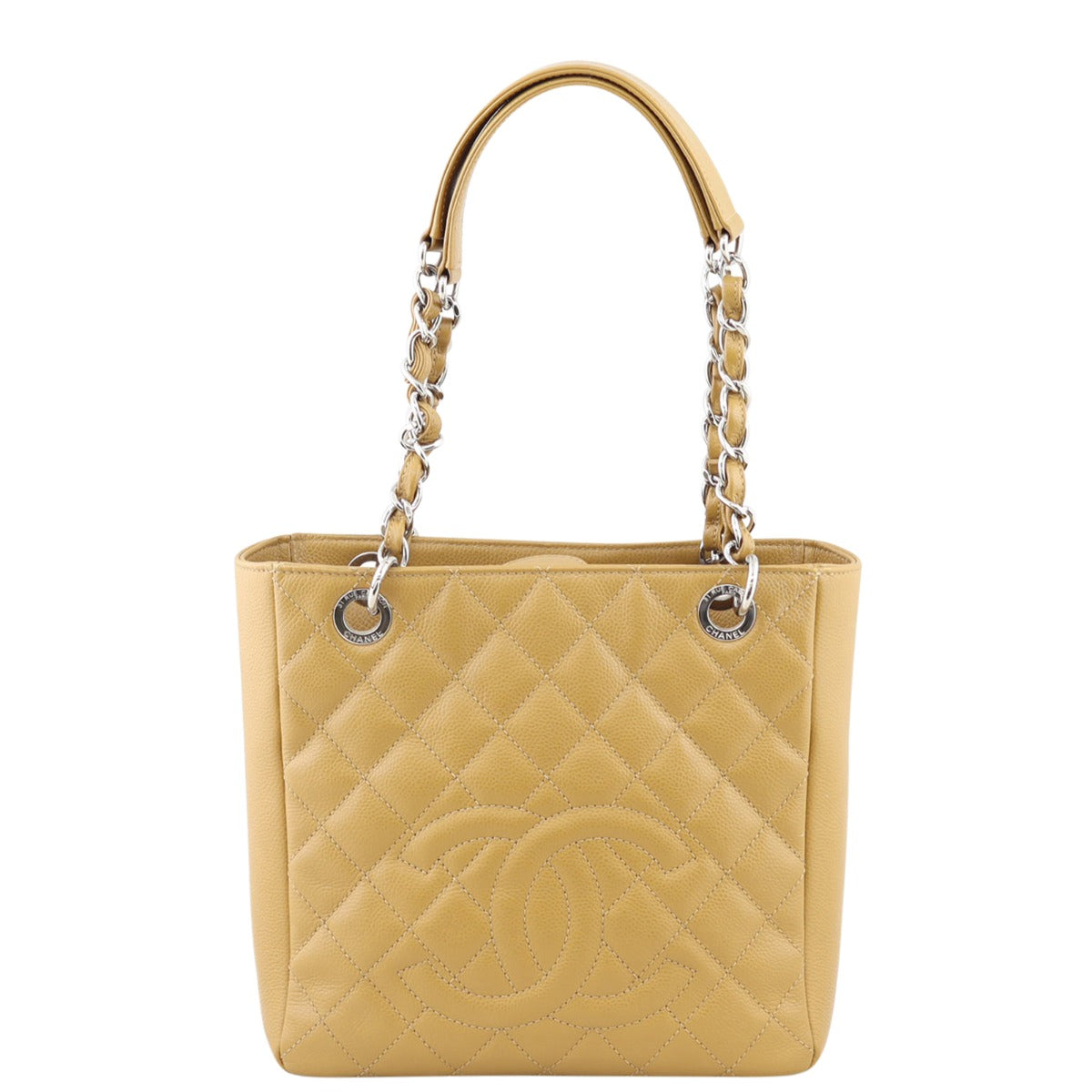 Chanel Petite Shopping Tote | Butterscotch Caviar