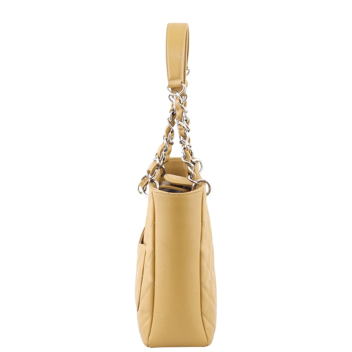 Chanel Petite Shopping Tote | Butterscotch Caviar