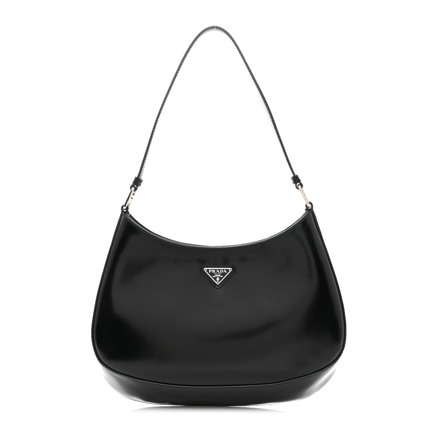 Spazzolato Cleo Shoulder Bag Black