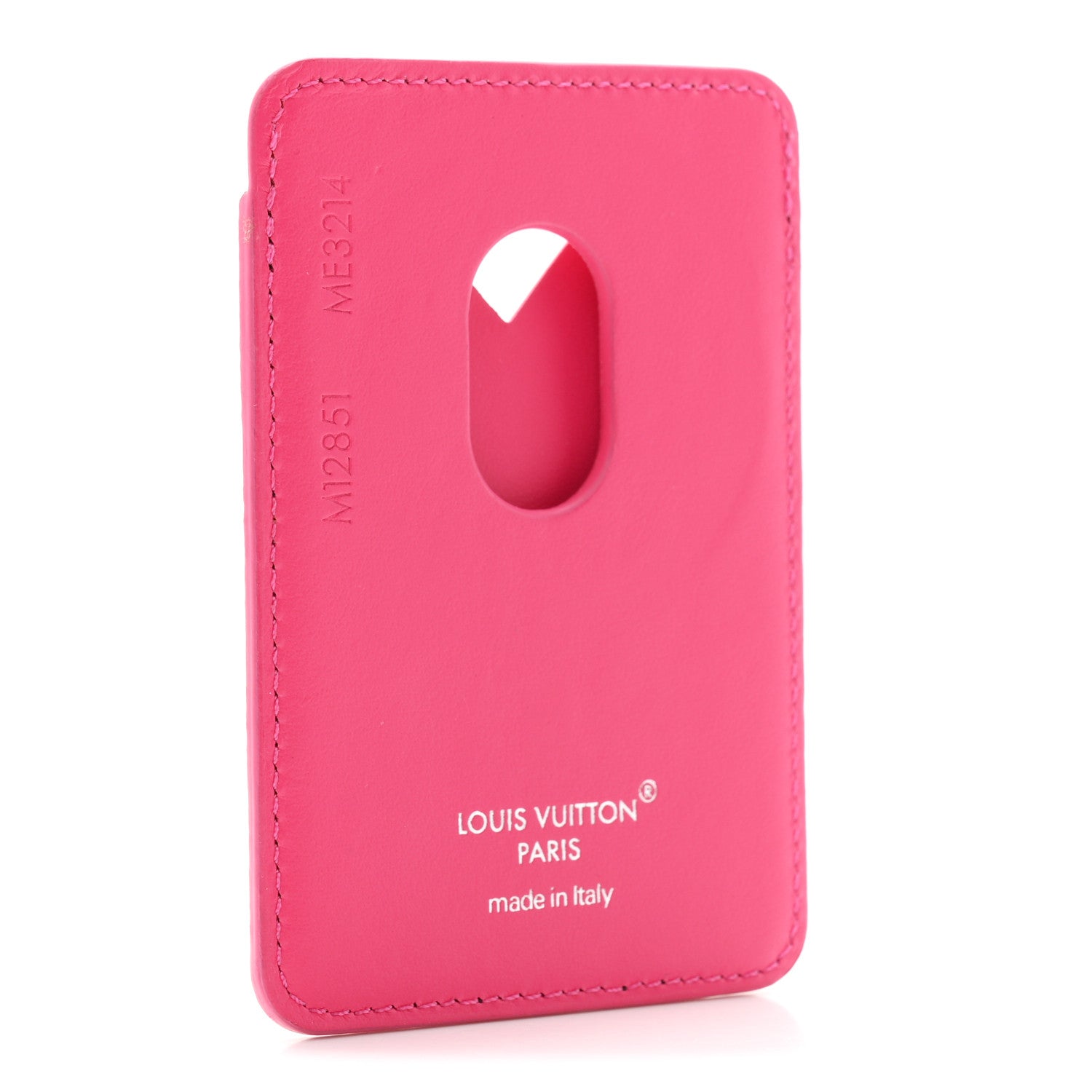 Monogram Macassar Magnetic Card Holder Pondichery Pink