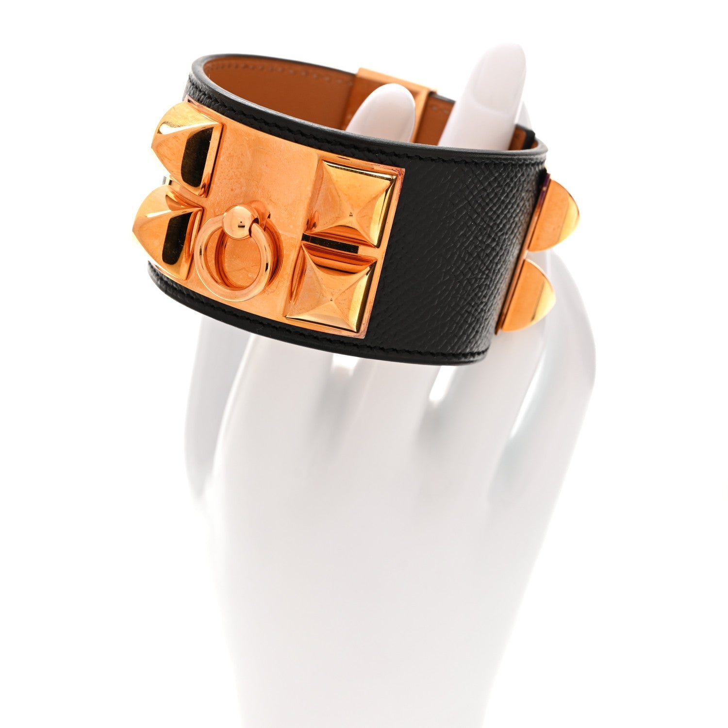 Epsom Collier de Chien CDC Bracelet L Black