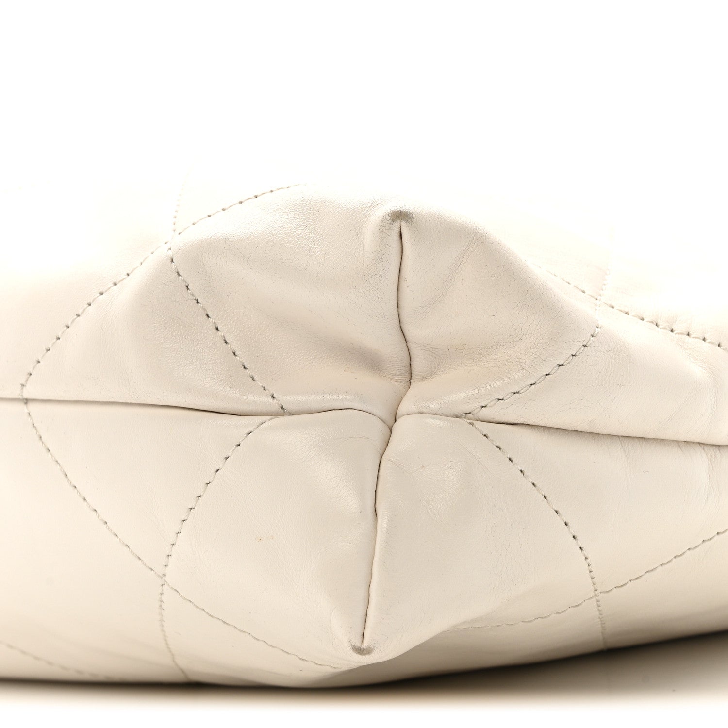Calfskin Quilted Small Chanel 22 White