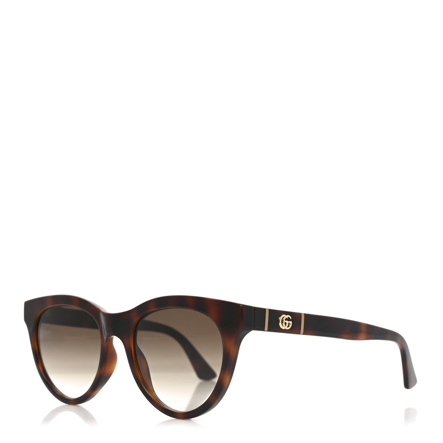 Round Sunglasses GG0763S Tortoise