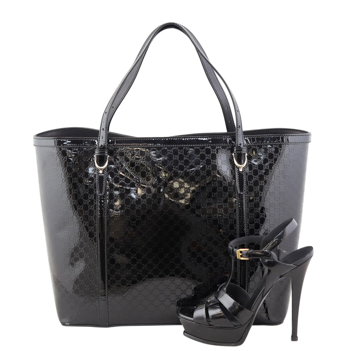 Gucci Microguccissima Patent Nice Tote