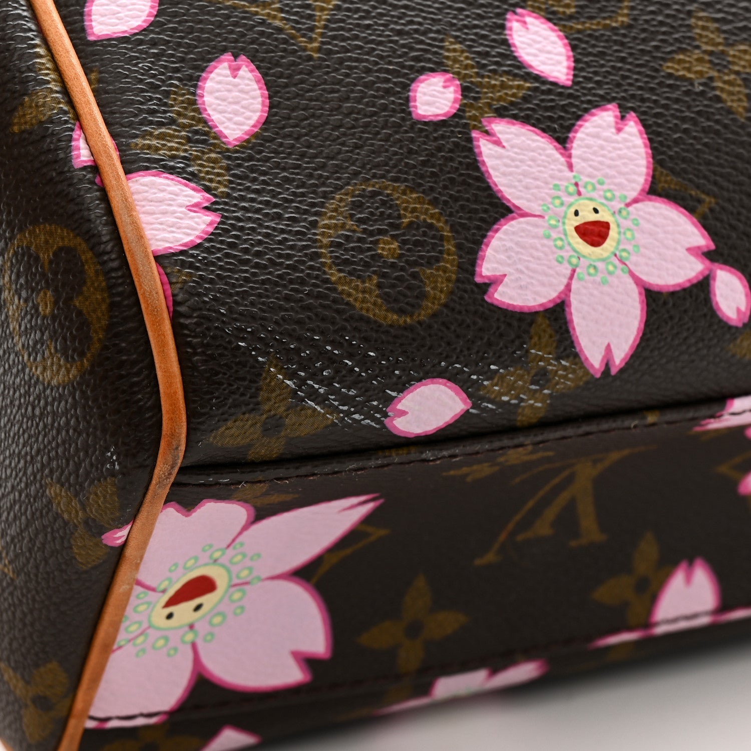 Monogram Cherry Blossom Sac Retro Bag Brown