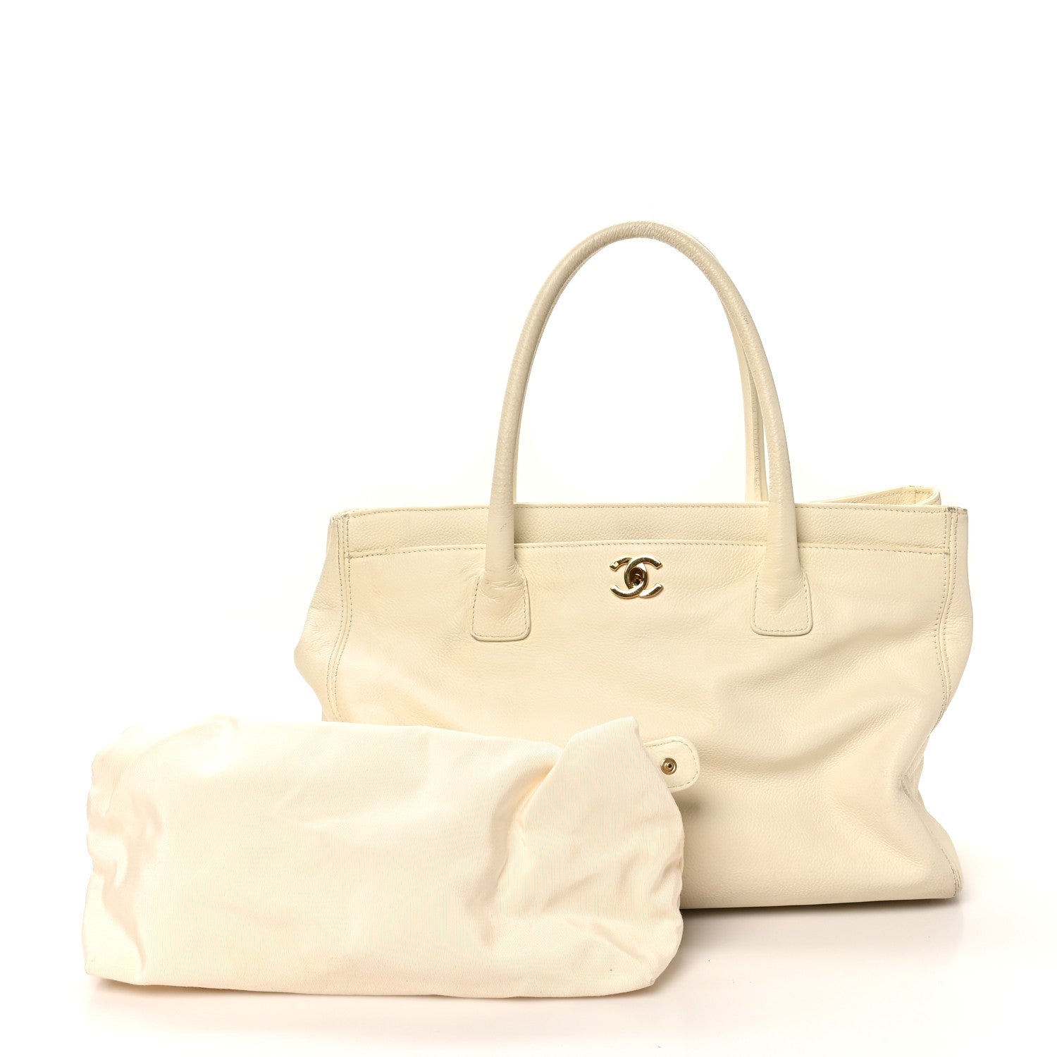 Caviar Cerf Executive Shopper Tote White