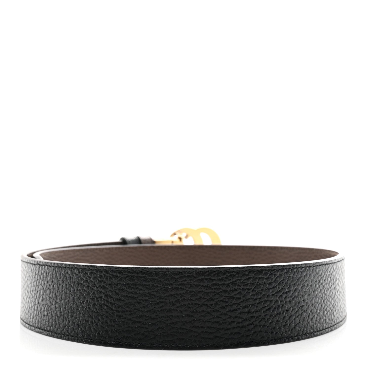 Calfskin Double G Reversible 37mm Belt 80 32 Black Cocoa