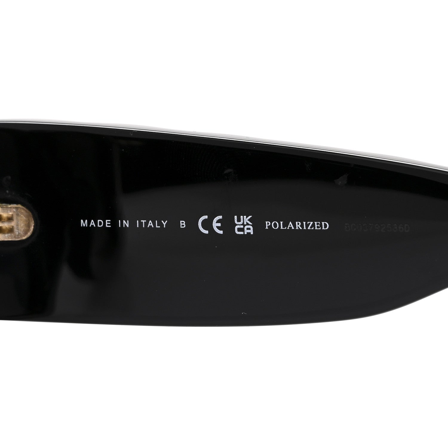 Acetate Quilted CC Rectangle Sunglasses 5483-A Black