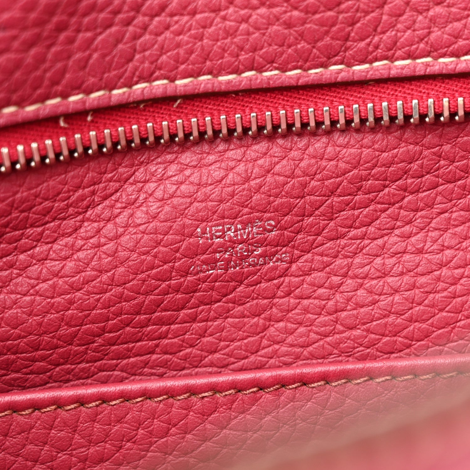 Taurillon Clemence Sac Good News GM Rubis