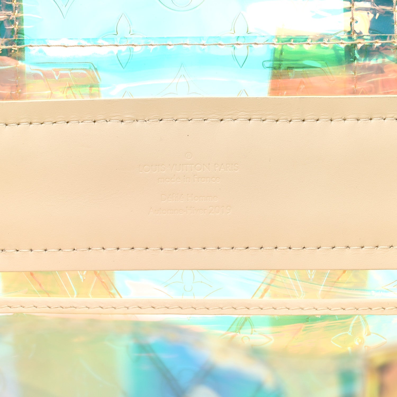 PVC Monogram Christopher Backpack GM Iridescent Prism