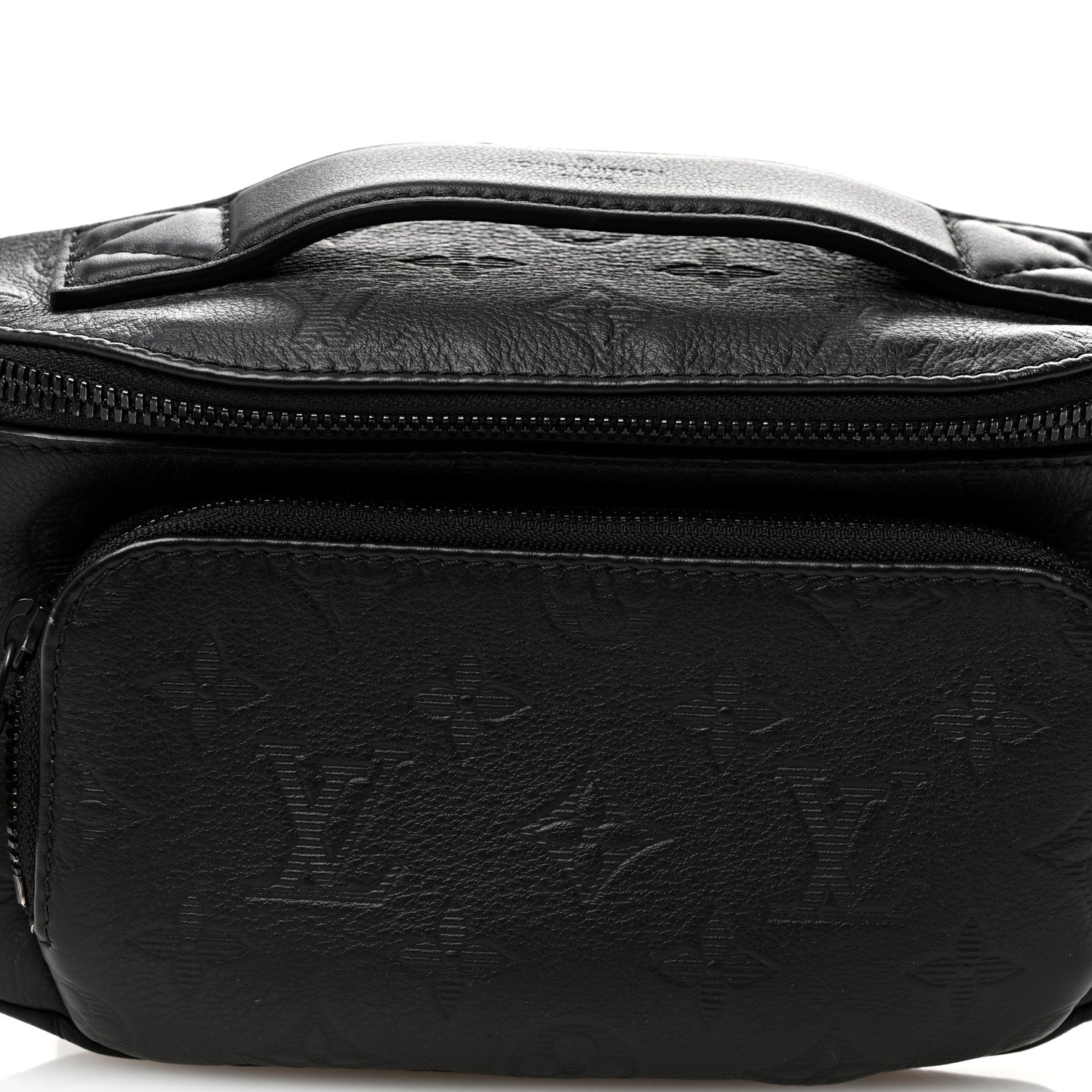 Calfskin Monogram Shadow Rush Bumbag Black