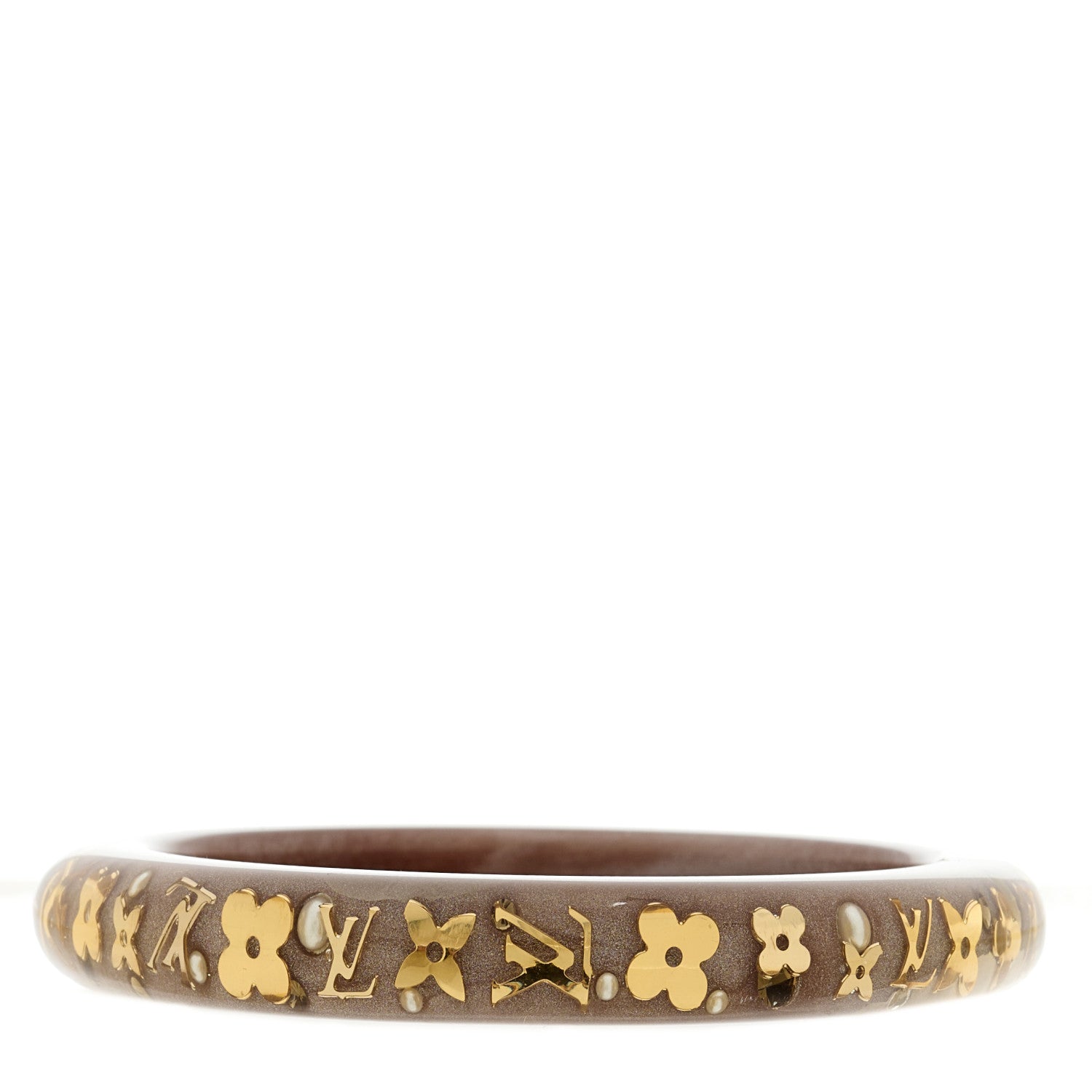 Resin Swarovski Medium Inclusion Bracelet PM Mocha