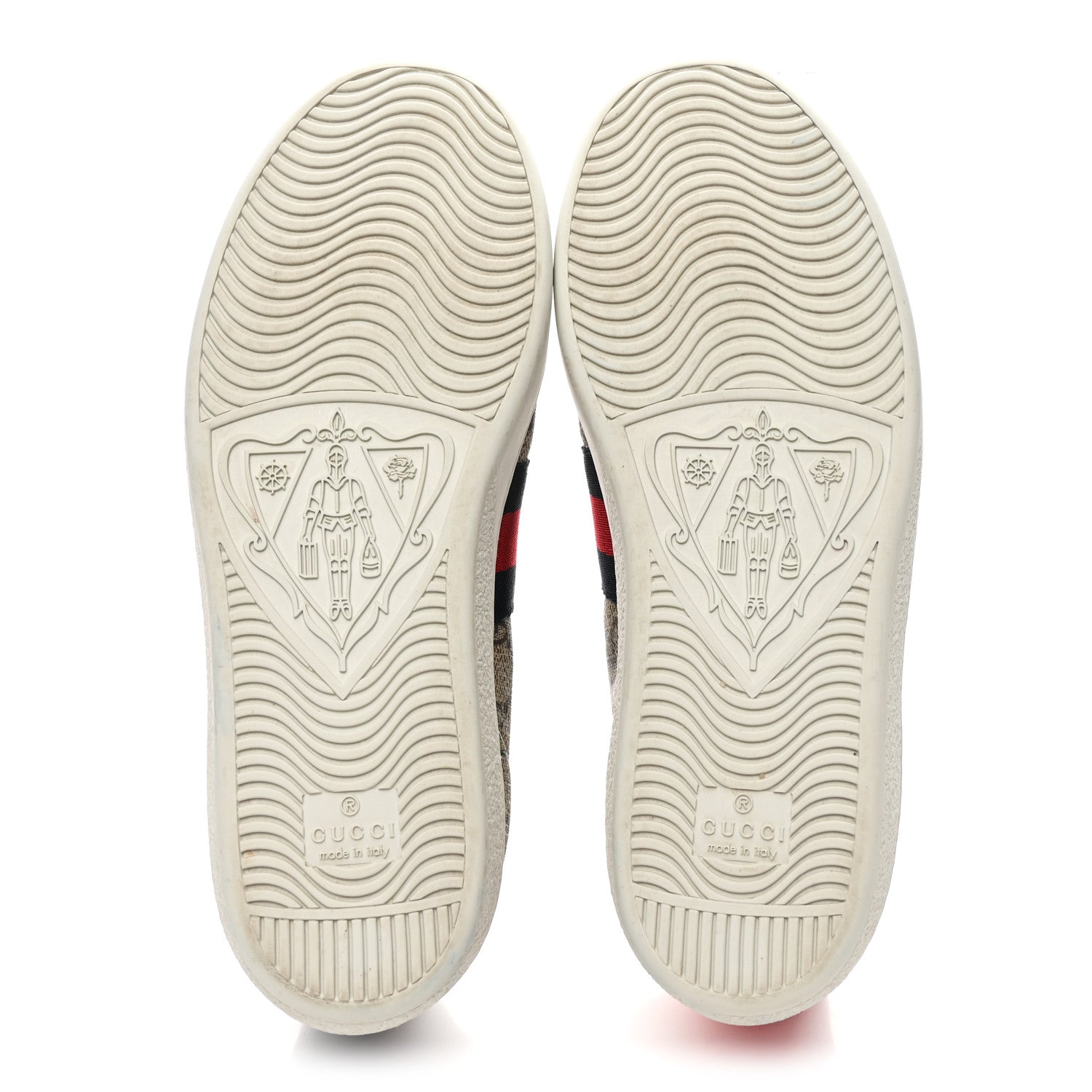GG Supreme Monogram Womens Ace Low-Top Sneaker 37 Beige