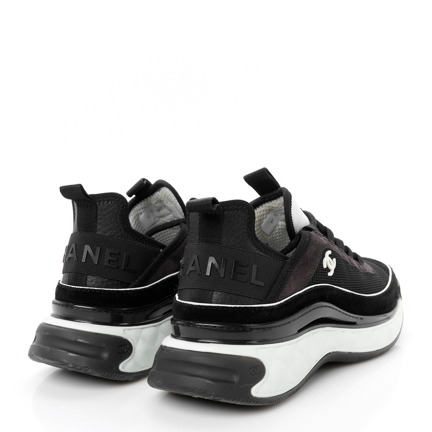 Fabric Suede CC Sneakers 39 Black Dark Grey