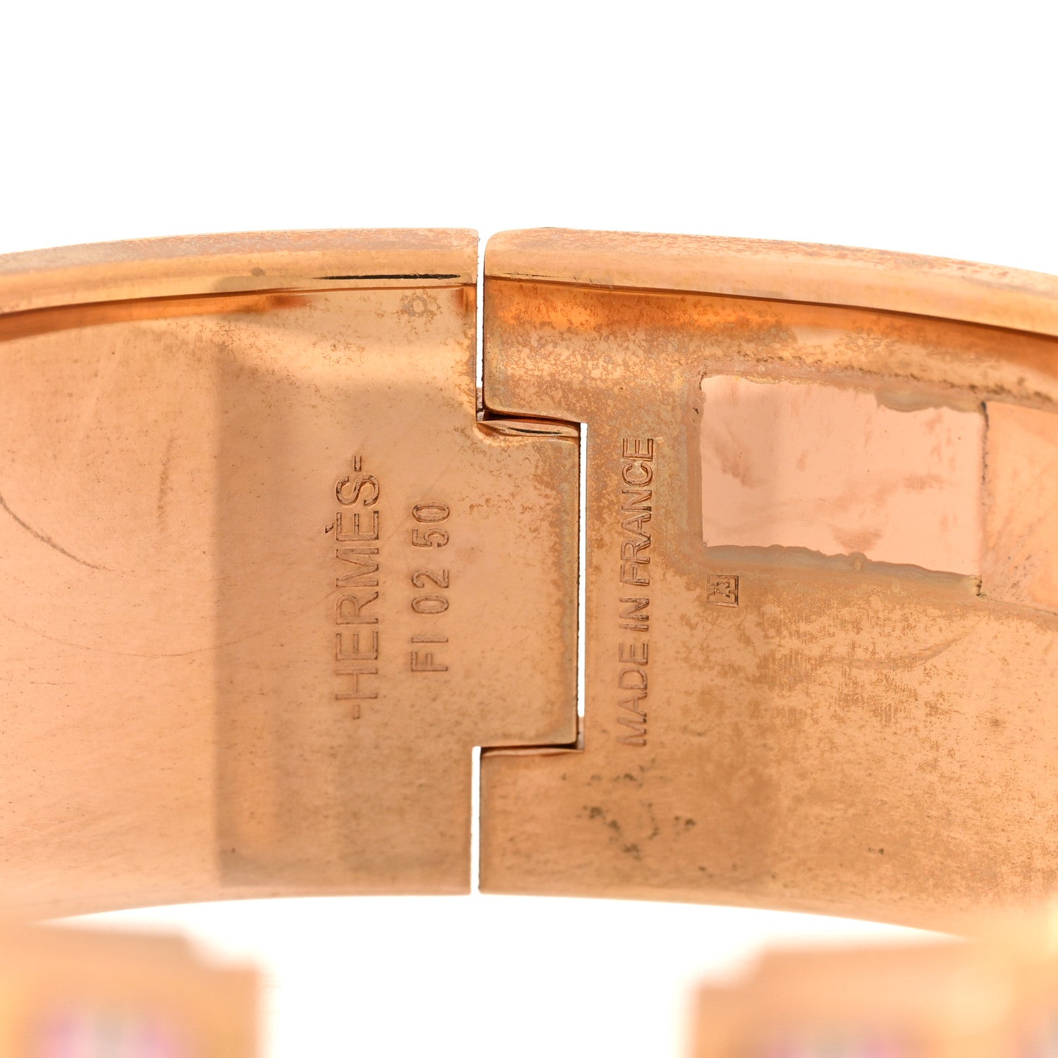 Enamel Printed Wide Couvertures et Tenues de Jour Clic Clac H Bracelet PM Color Patch
