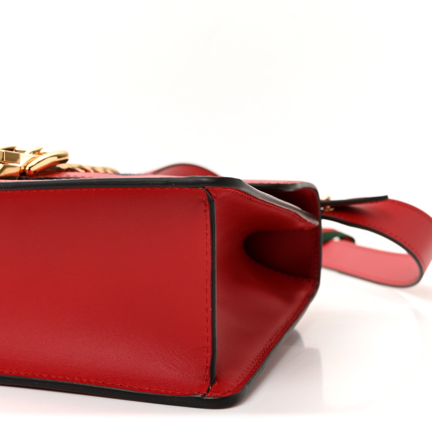 Calfskin Small Sylvie Shoulder Bag Hibiscus Red