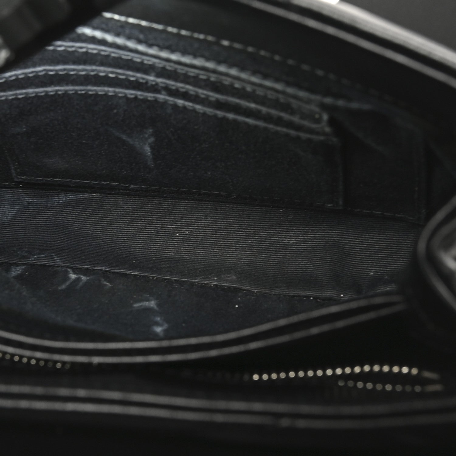 Calfskin Y Quilted Monogram Toy Loulou Crossbody Bag Black